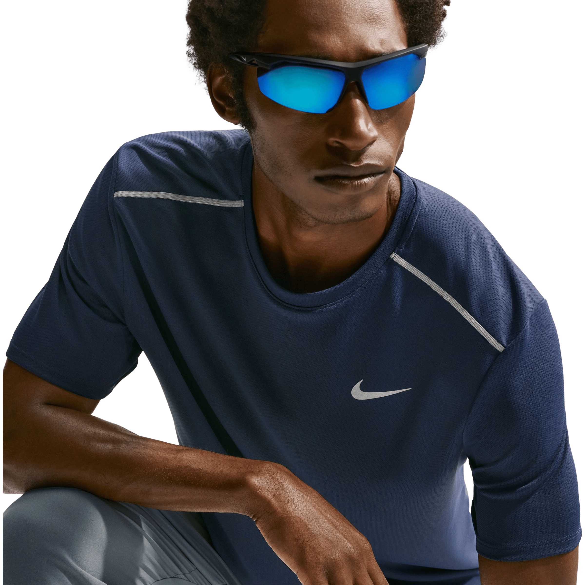 Mens Nike Dri-FIT UV Miler Short Sleeve Tee