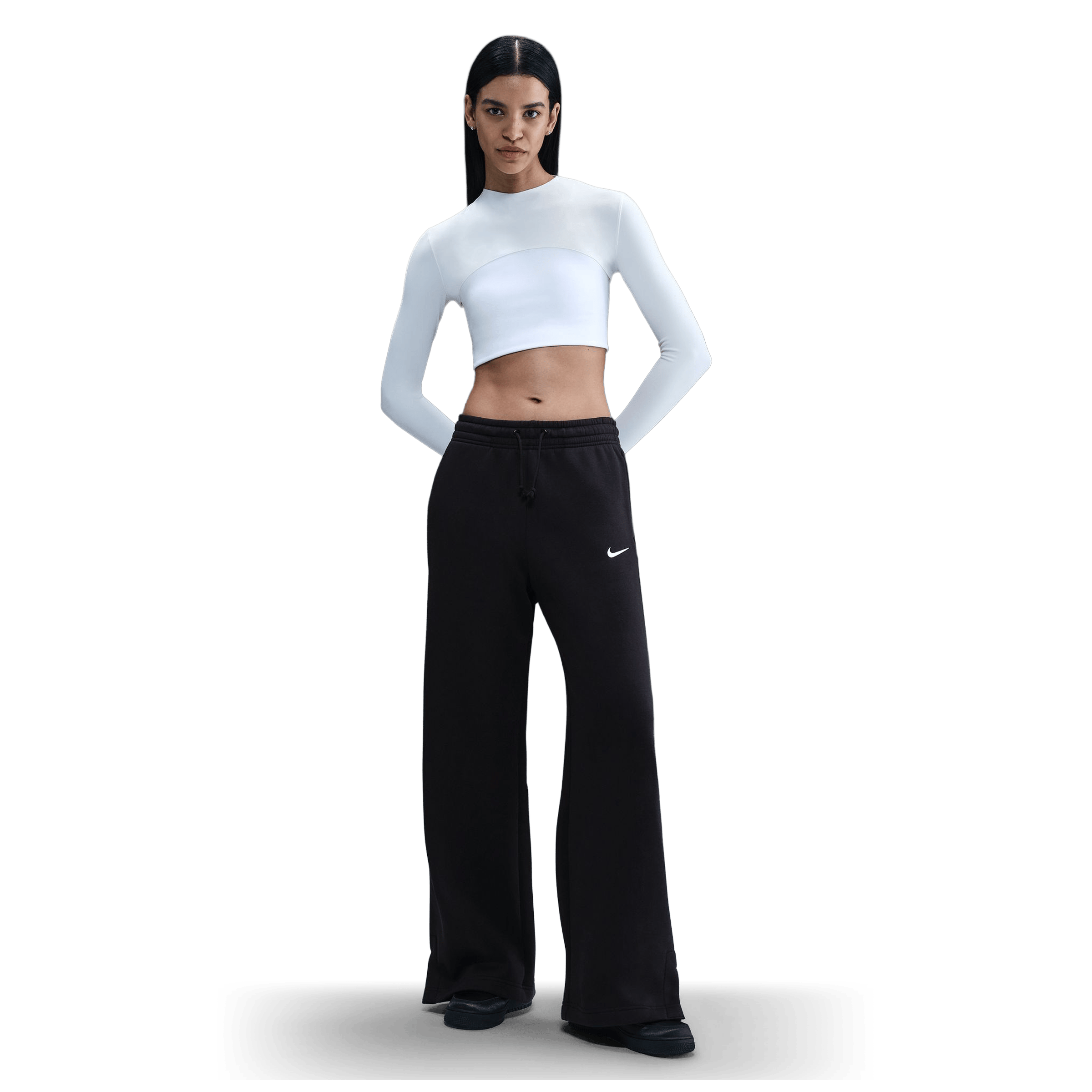 Womens Nike Sportswear Phoenix Fleece High-Waisted Wide-Leg Trousers