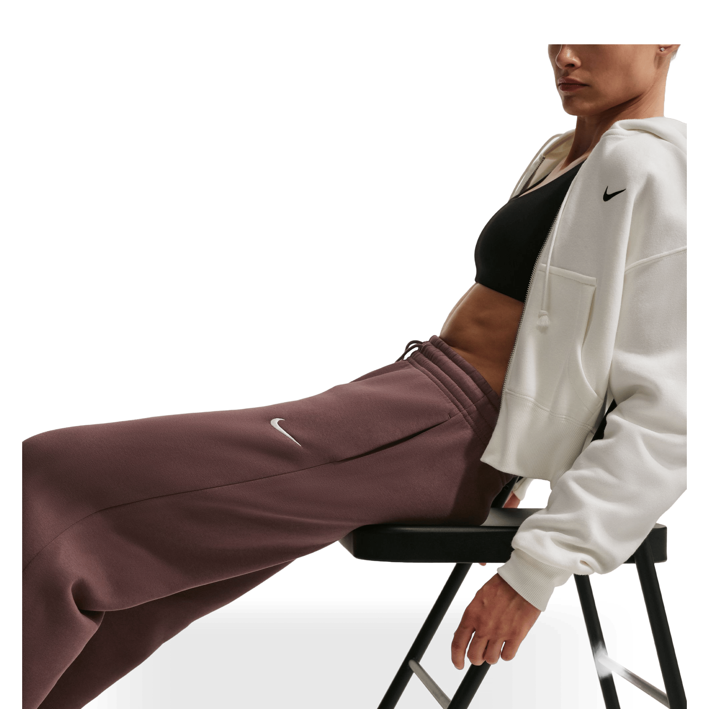 Womens Nike Sportswear Phoenix Fleece High-Waisted Wide-Leg Trousers