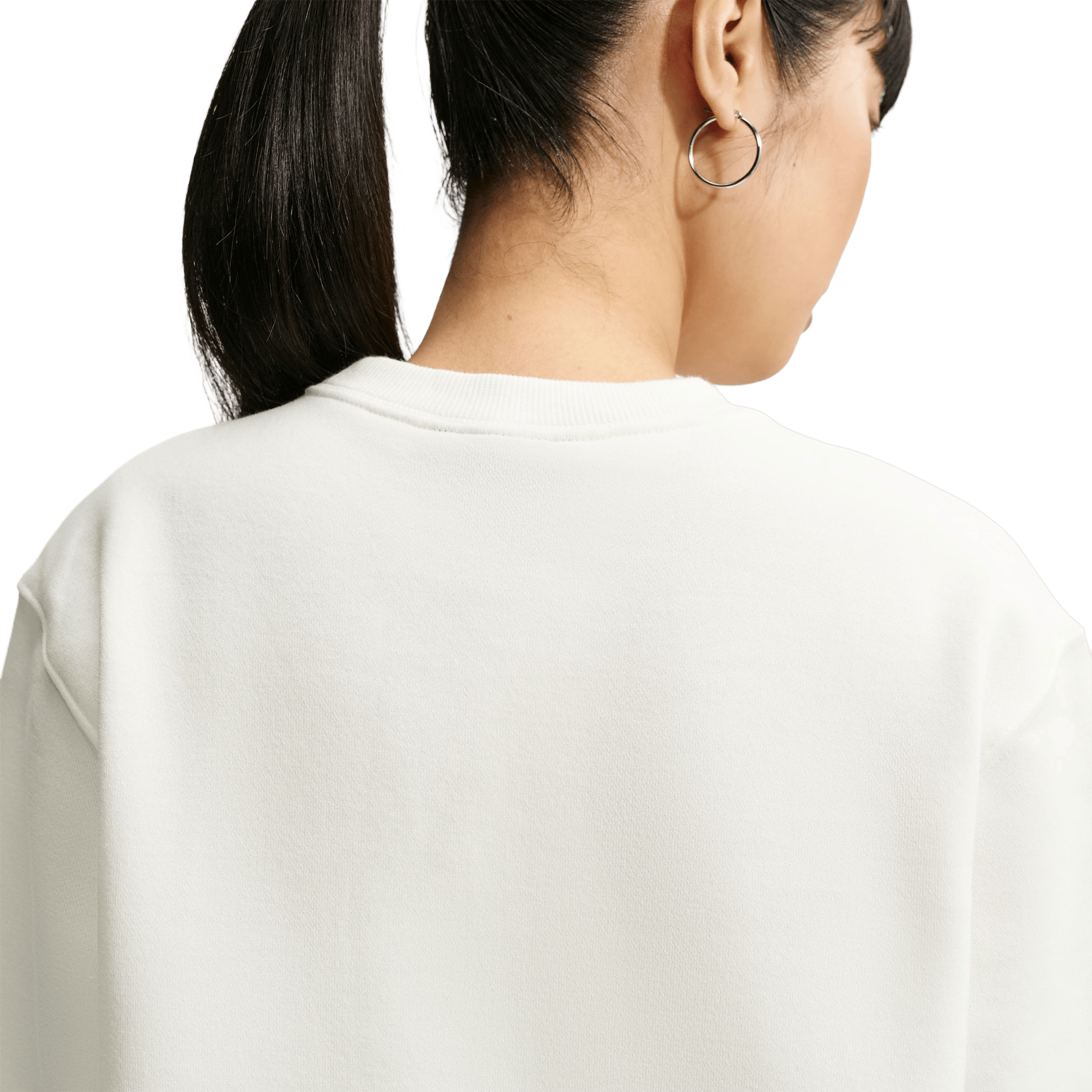 Womens Nike Studio Fleece Crew-Neck Sweatshirts