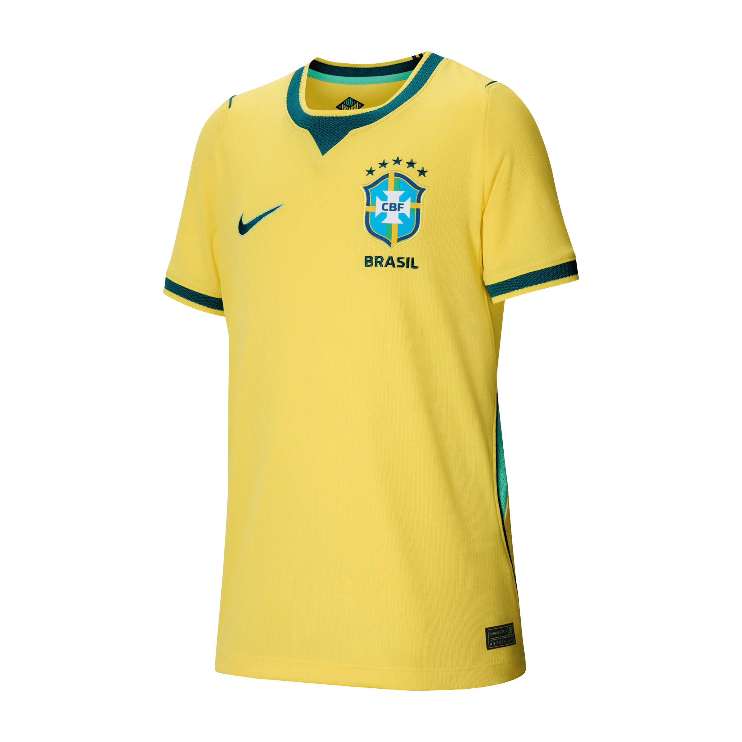 Kids Nike Brazil 26' Stadium Home Football Jersey