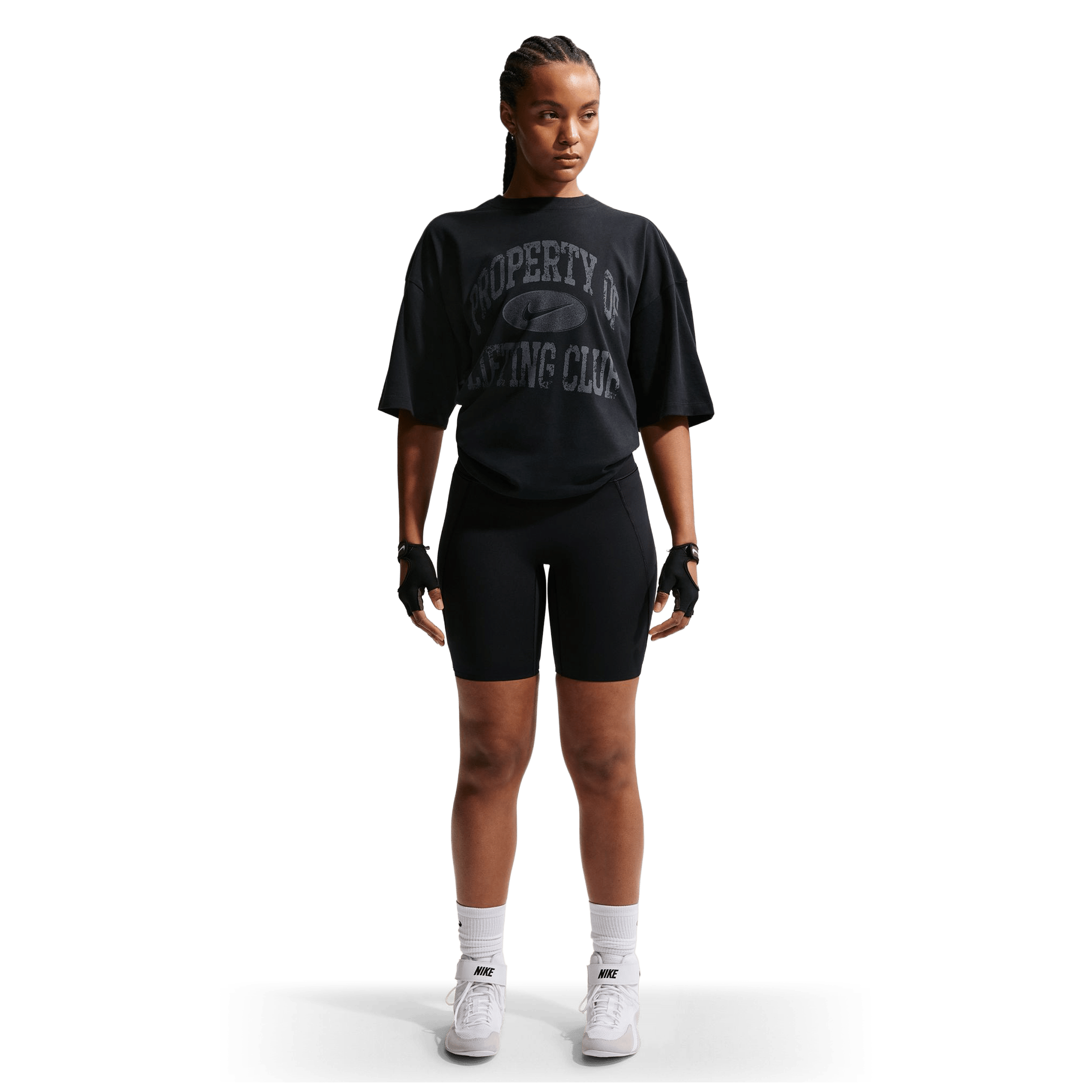 Womens Nike Dri-FIT Short Sleeve Pump Cover Tee