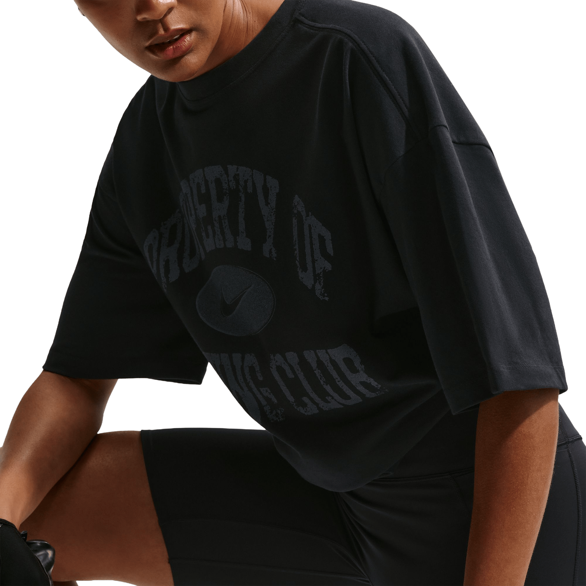 Womens Nike Dri-FIT Short Sleeve Pump Cover Tee