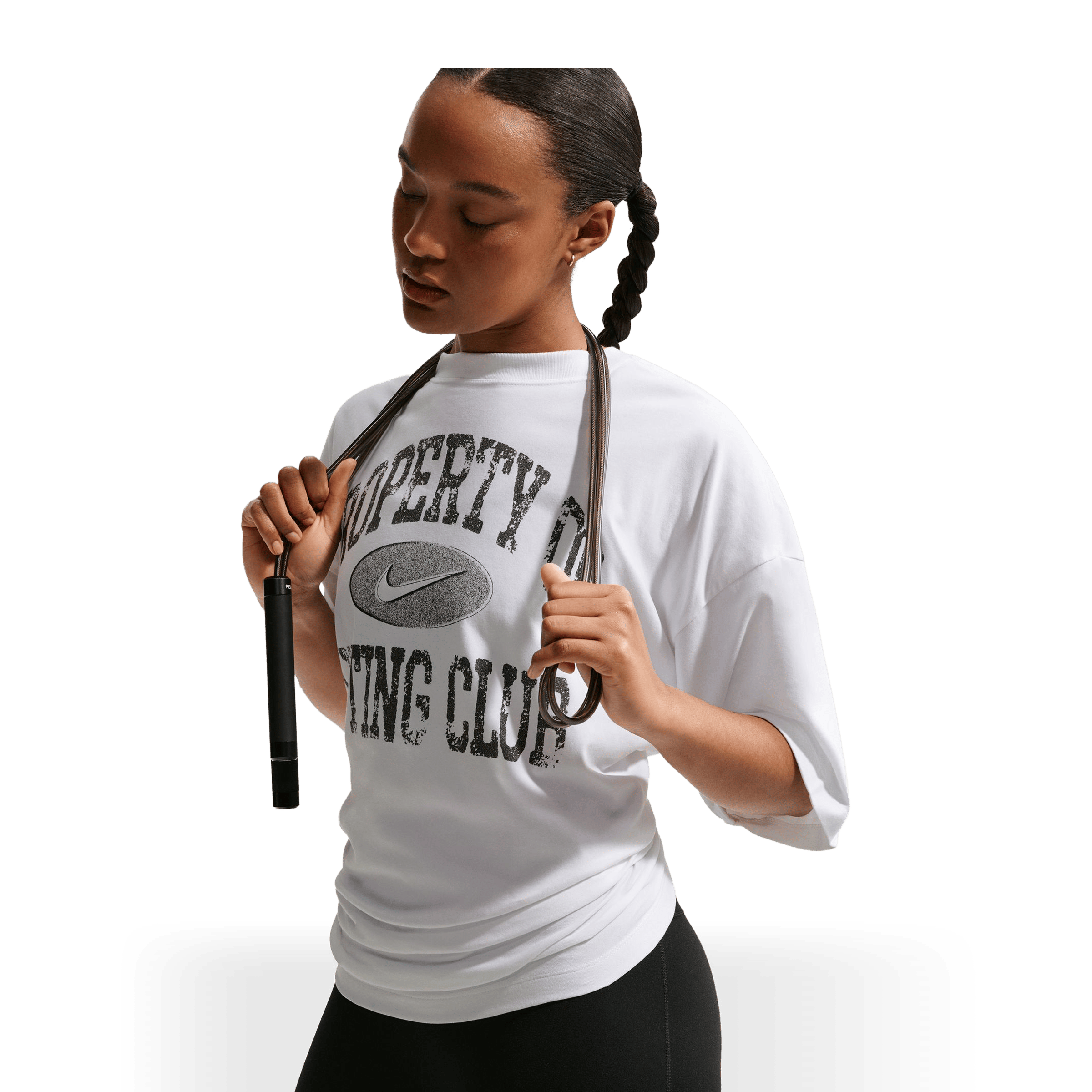 Womens Nike Dri-FIT Short Sleeve Pump Cover Tee