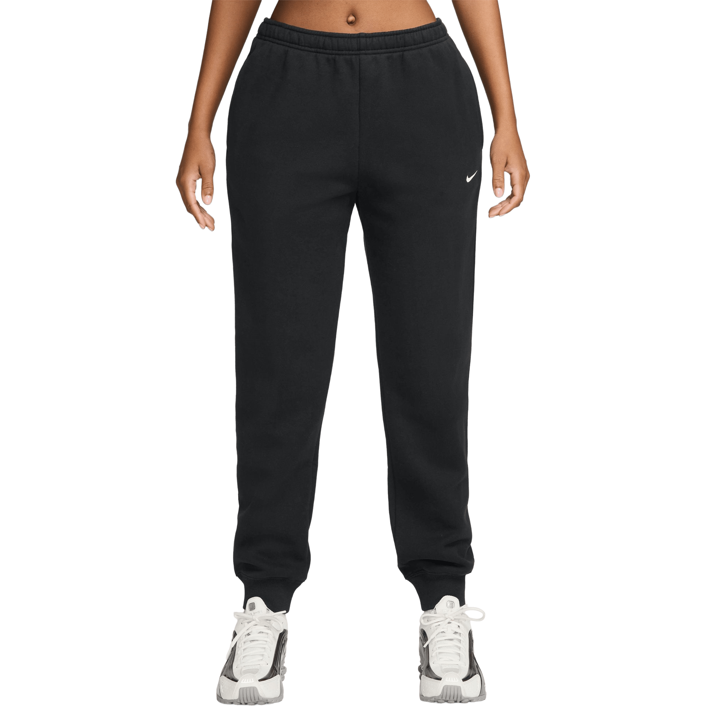 Womens Nike Studio Fleece Mid-Rise Jogger Pants