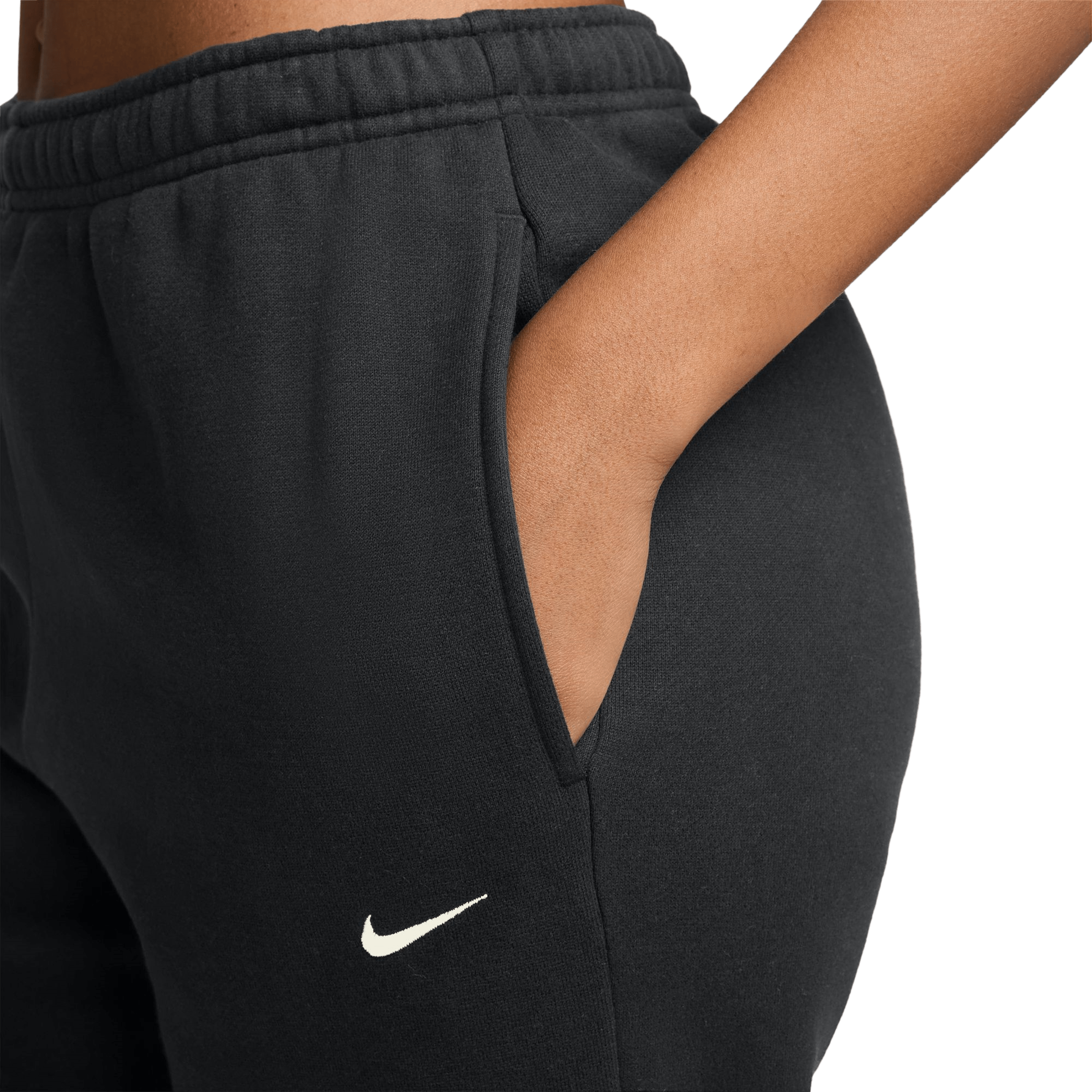 Womens Nike Studio Fleece Mid-Rise Jogger Pants