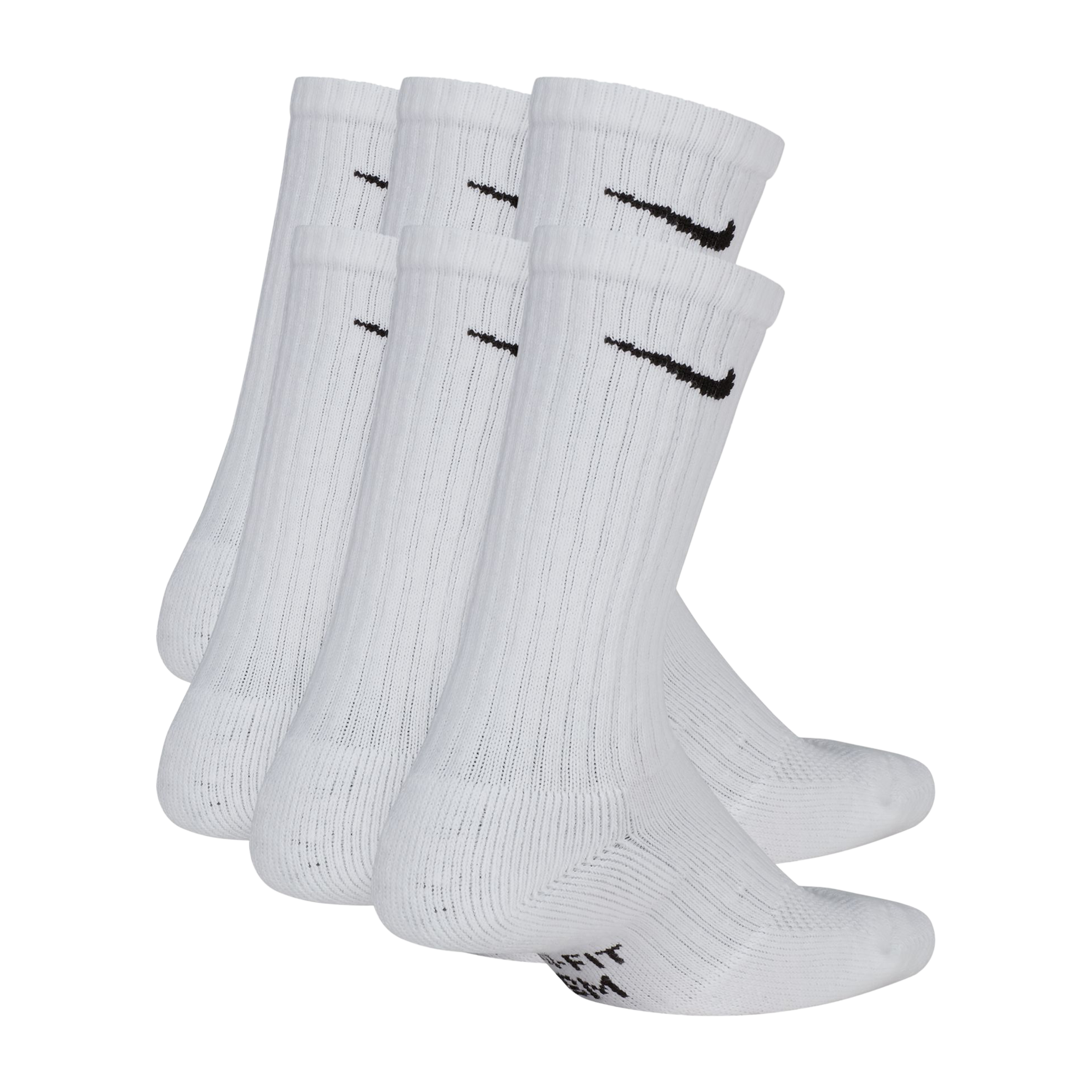 Nike (6pk) Everyday Cushioned Crew Socks