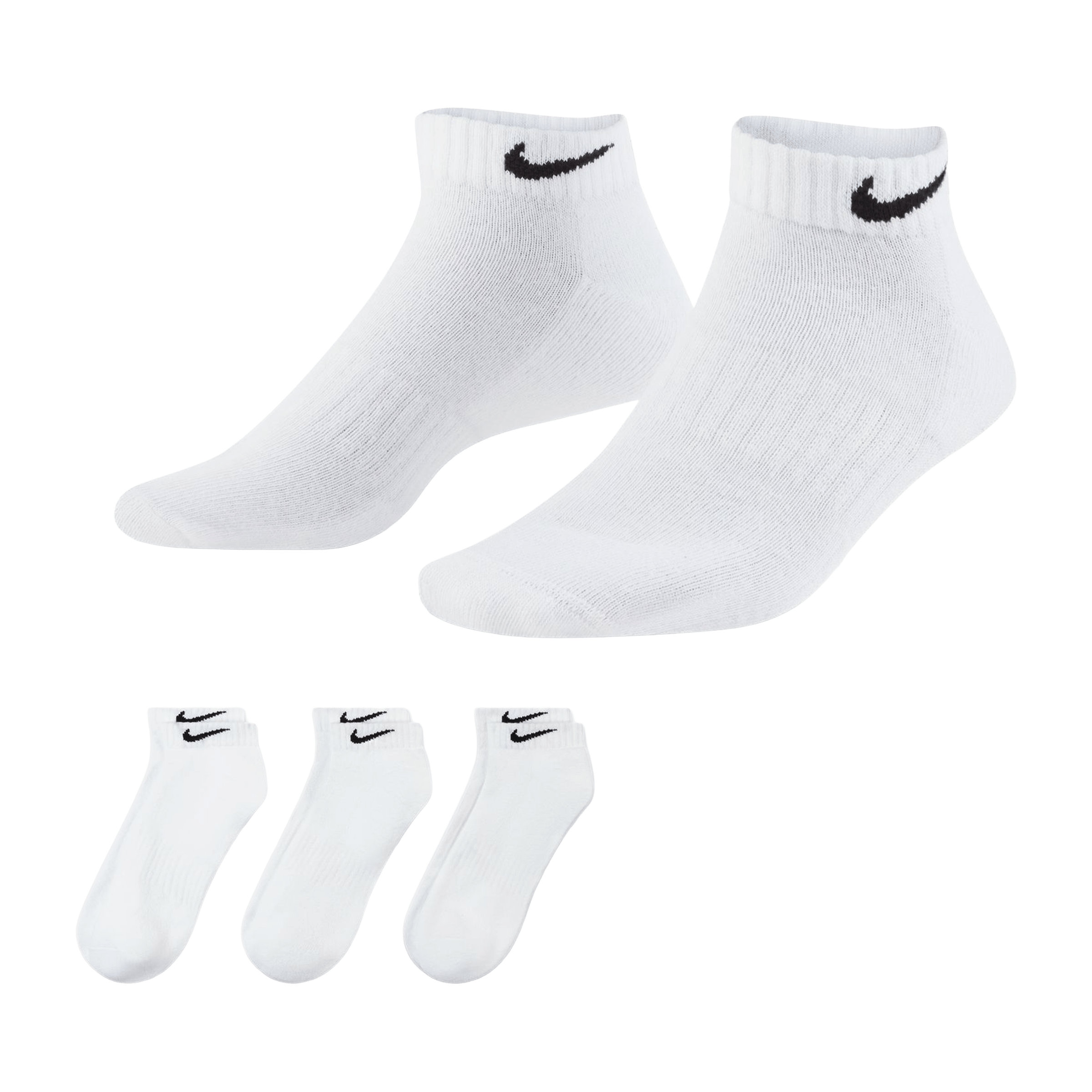 Unisex Nike Everyday Cushioned Training (3pk) Low Socks
