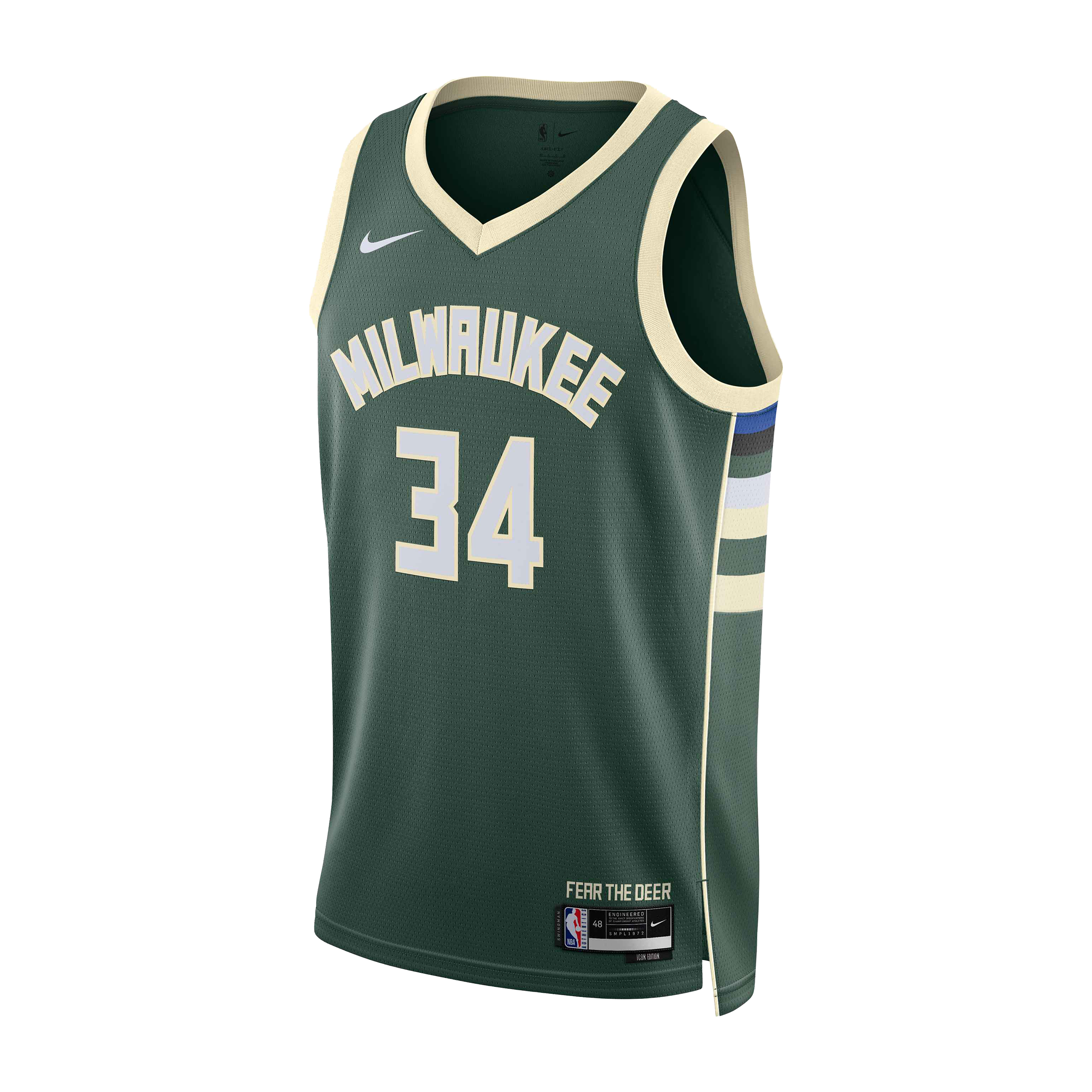 Nike Bucks Icon Edition 2022 NBA Swingman Jersey