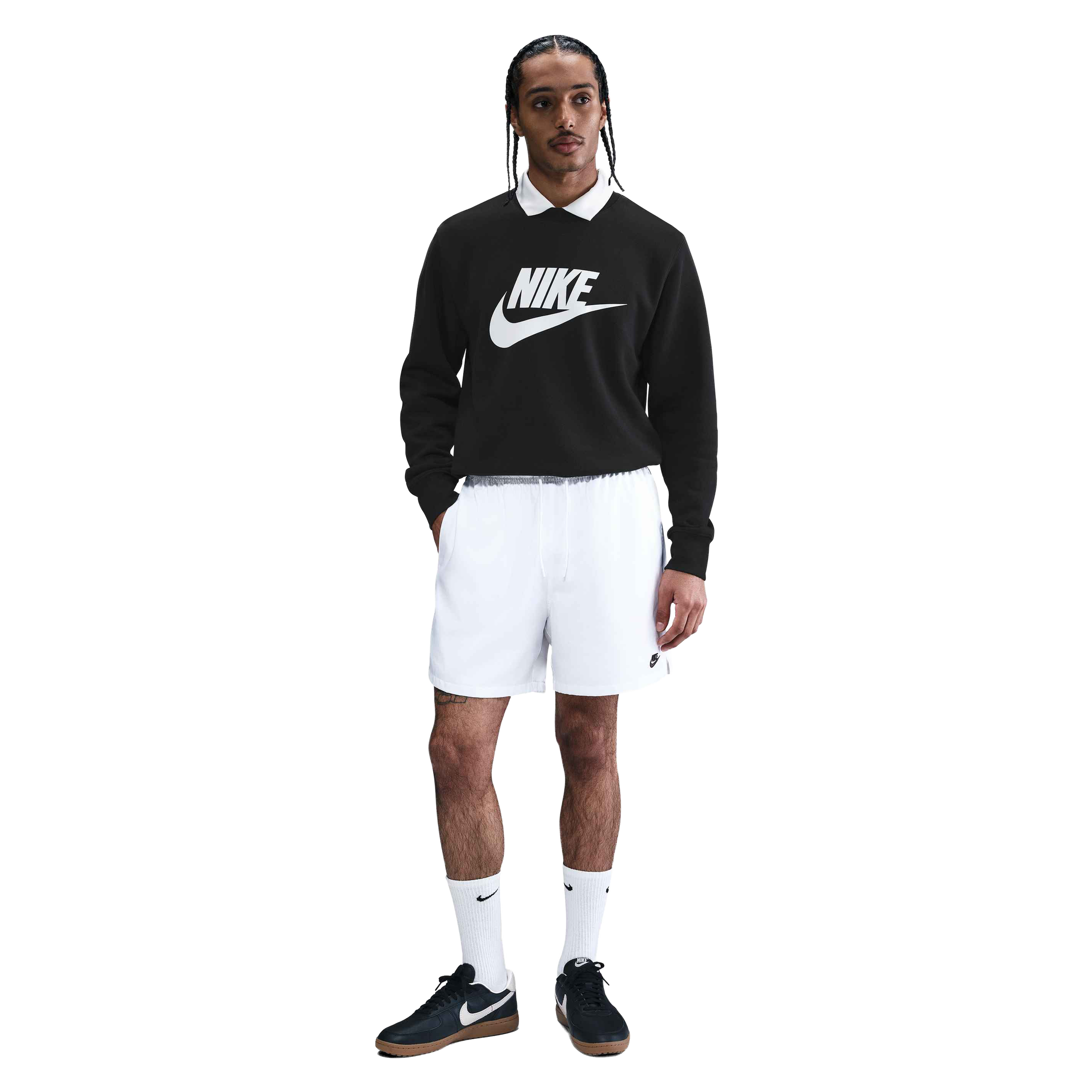Nike Sportswear Club  Graphic Fleece Crew-Neck Top