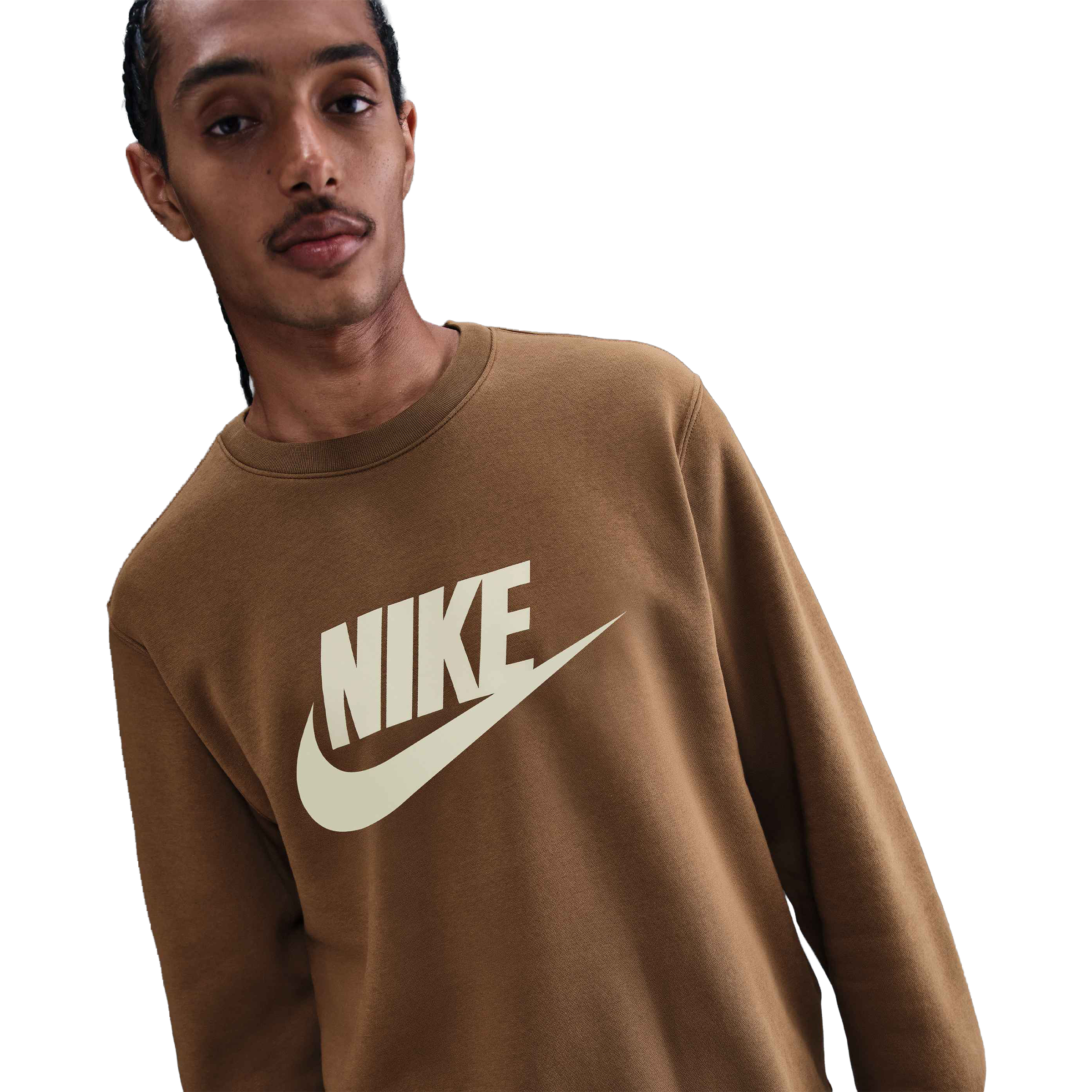 Nike Sportswear Club  Graphic Fleece Crew-Neck Top