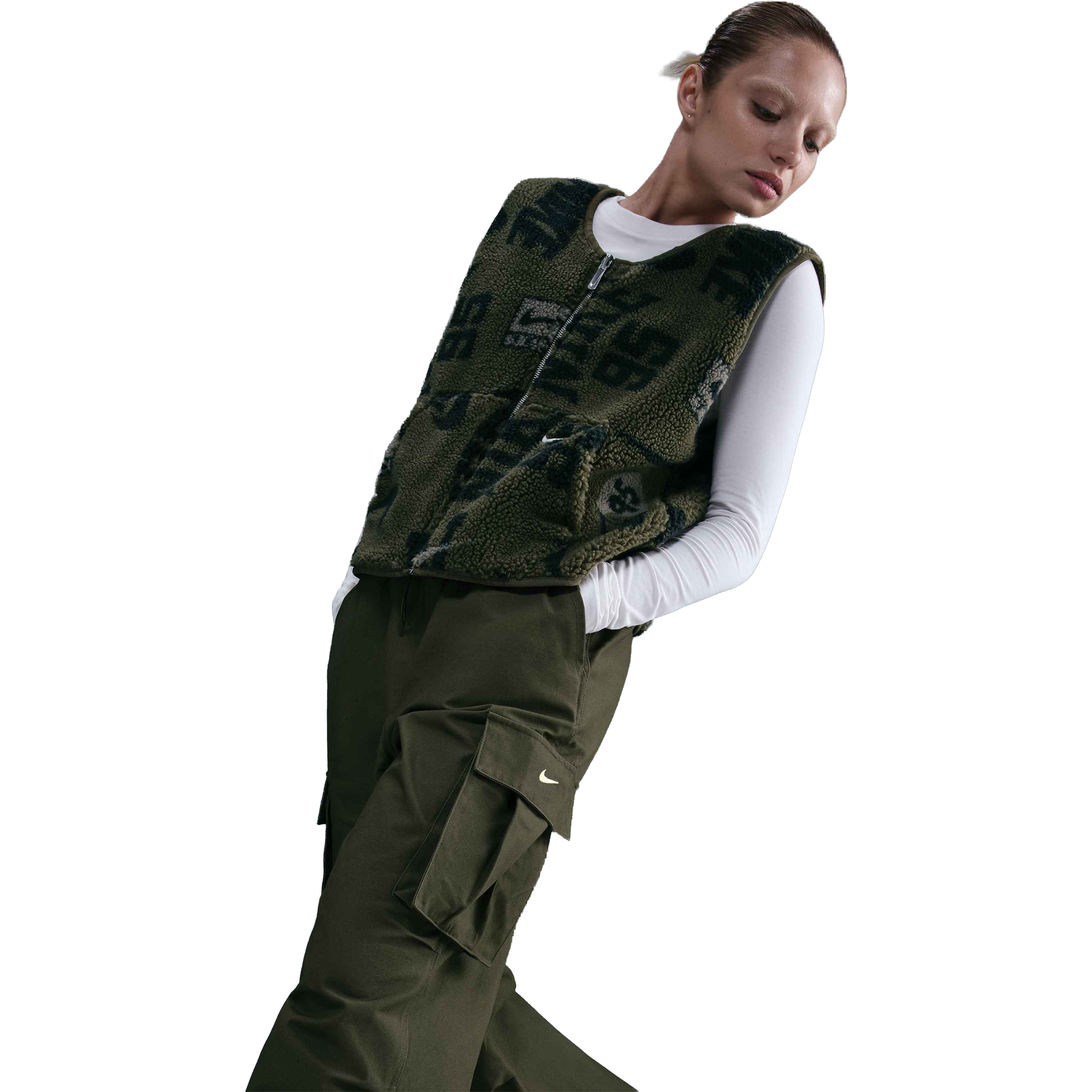 Nike Sportswear Mid-Rise Oversized Woven Cargo Pant