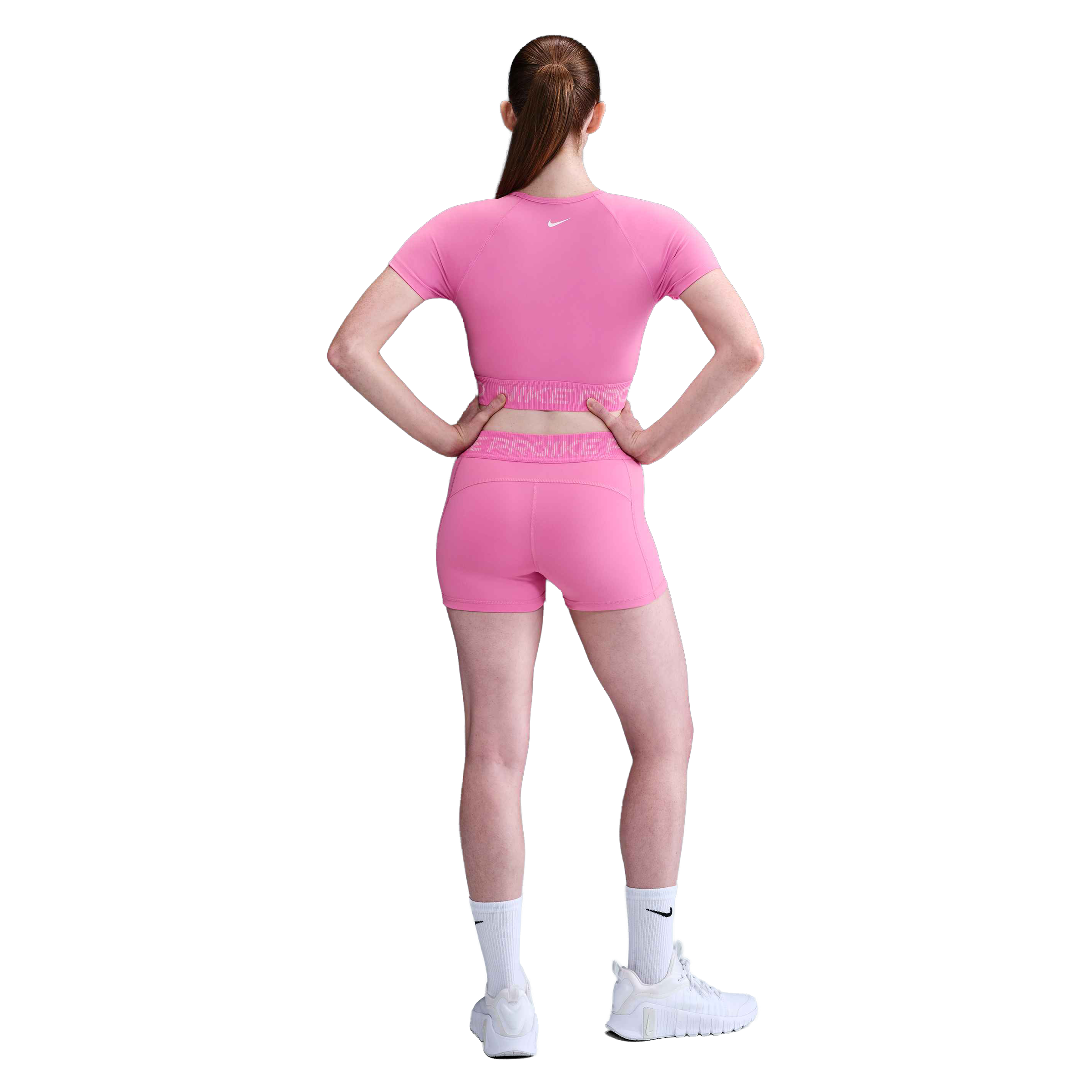 Nike Pro Dri-FIT Short-Sleeve Graphic Cropped Top