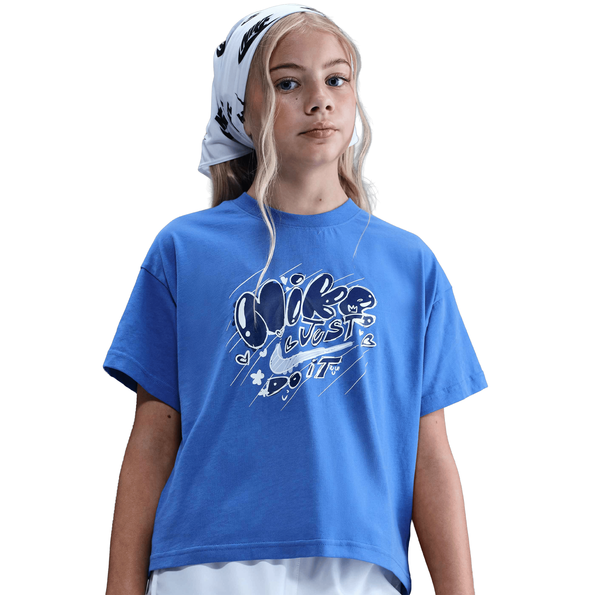 Kids Nike Sportswear Essentials Doodle Graphic Tee