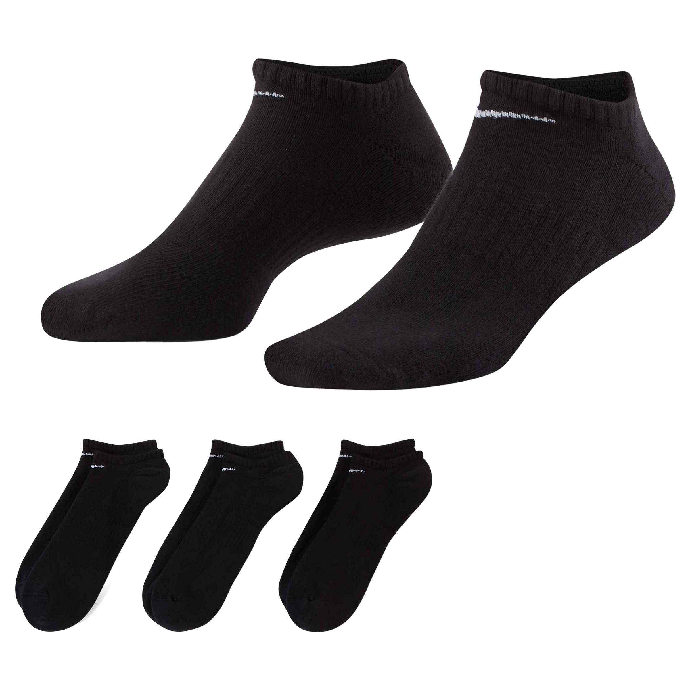 Nike Everyday Cushioned (3pk) Invisible Socks