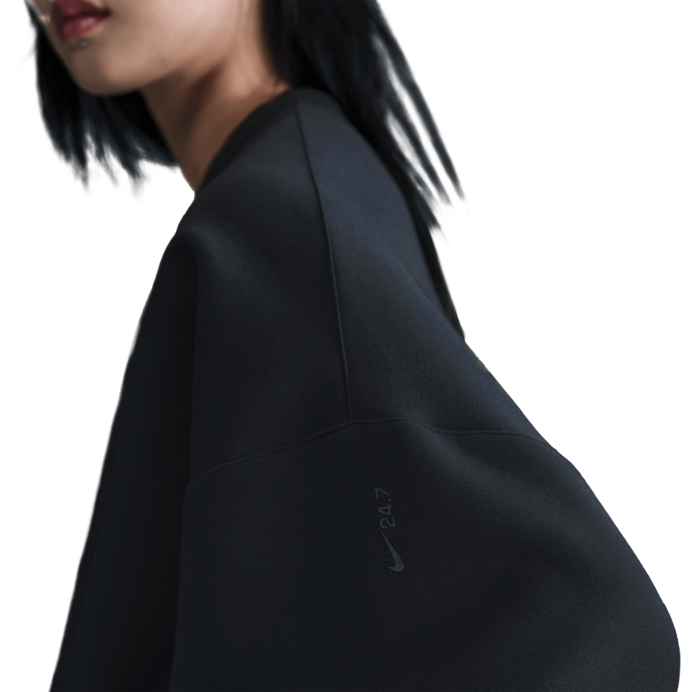 Nike Womens 24.7 ImpossiblySoft Dri-FIT Oversized Crew-Neck Top