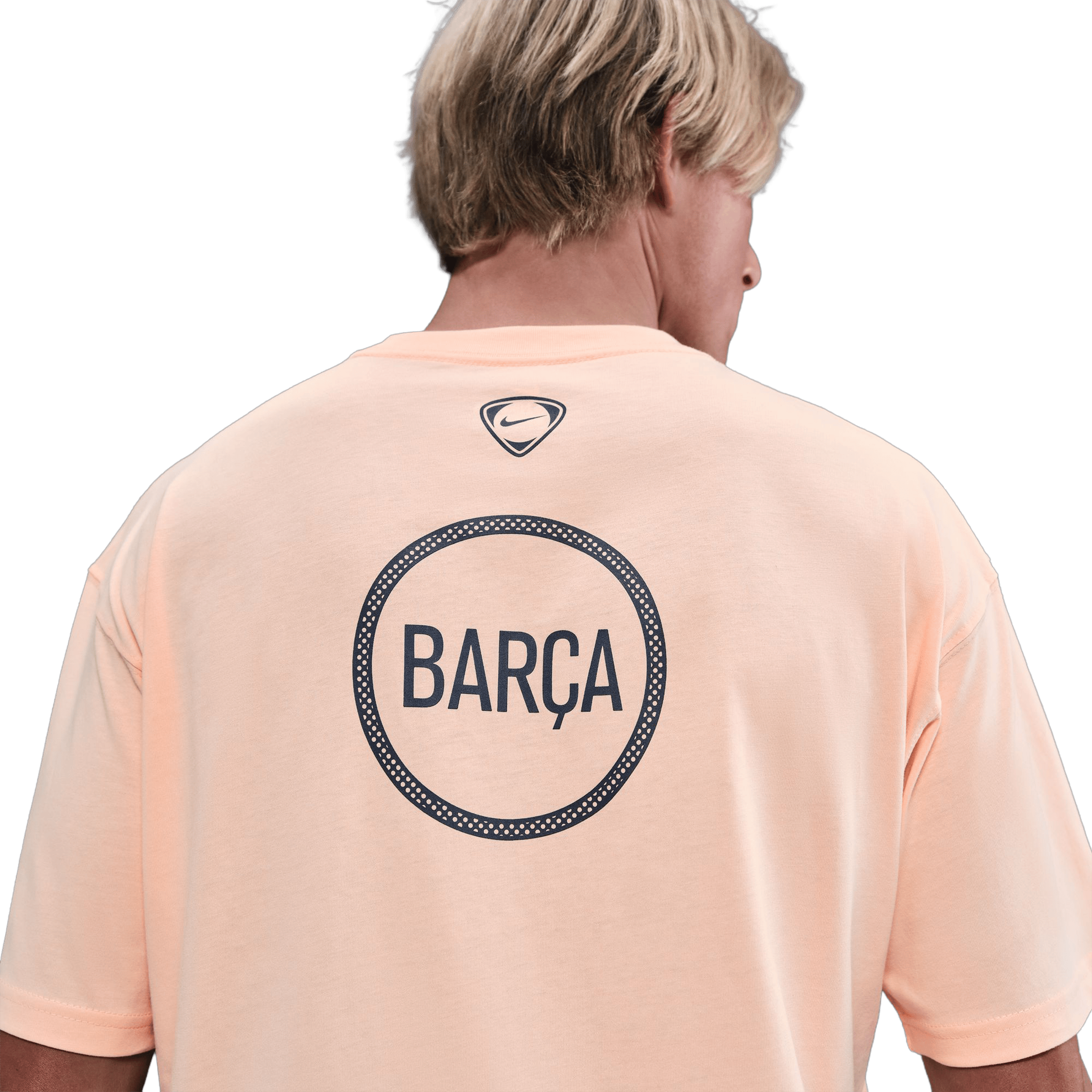 Nike Mens FC Barcelona T90 Remix Tee Crimson Tint | Sports Direct