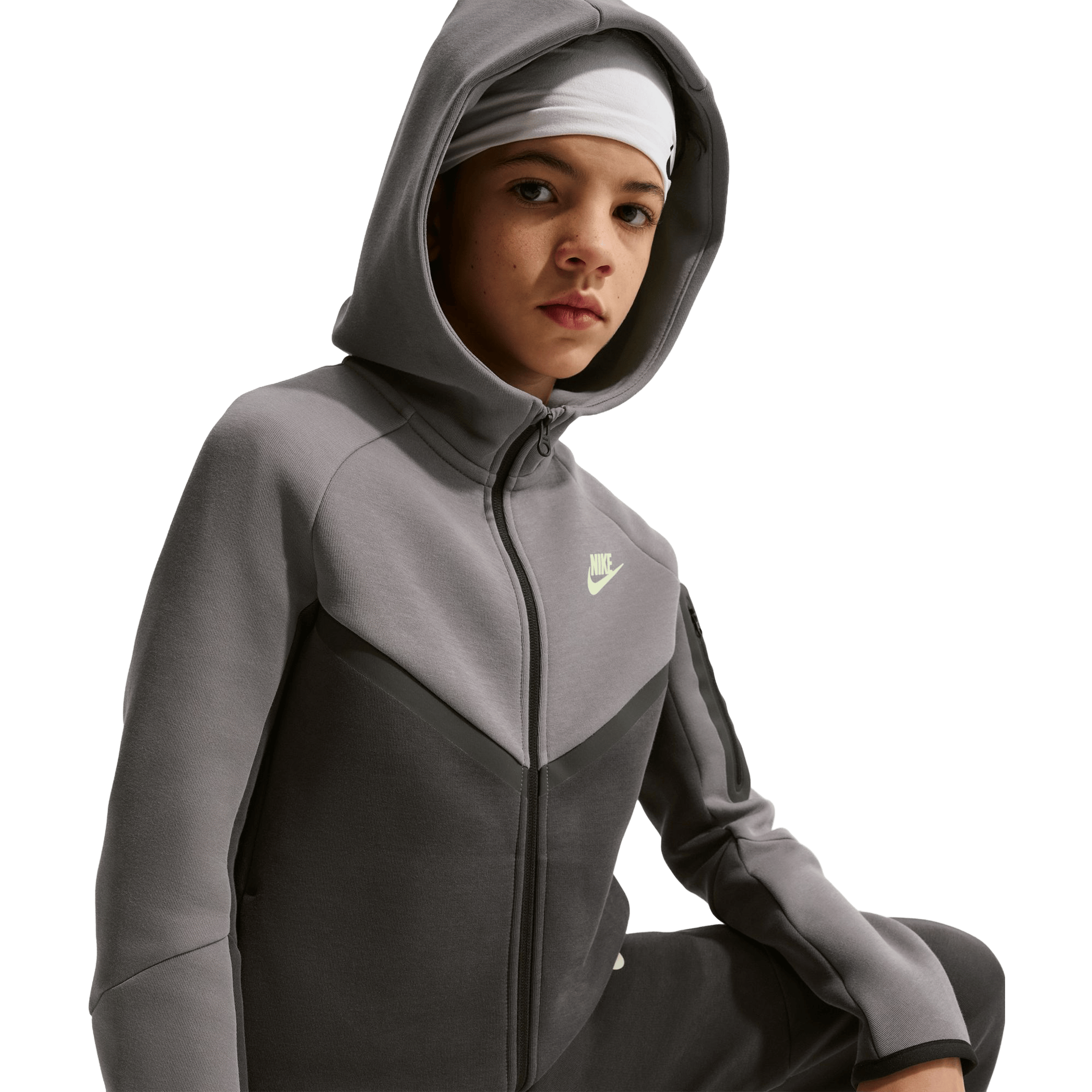 Nike Kids Sportswear Tech Fleece Full-Zip Hoodie Pencil Point