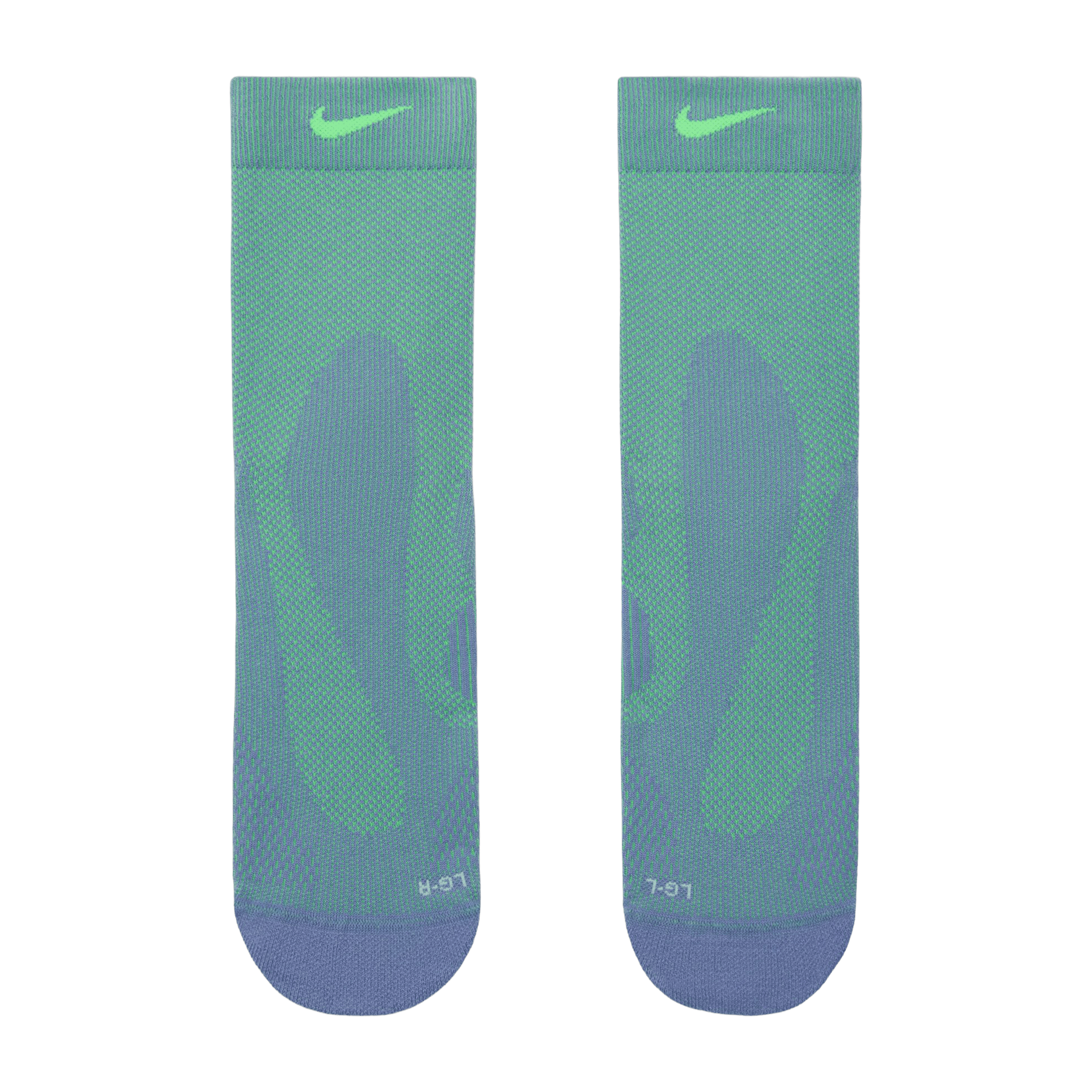 Nike Unisex Running Lightweight Micro Crew Socks Iron Purple/Voltage ...