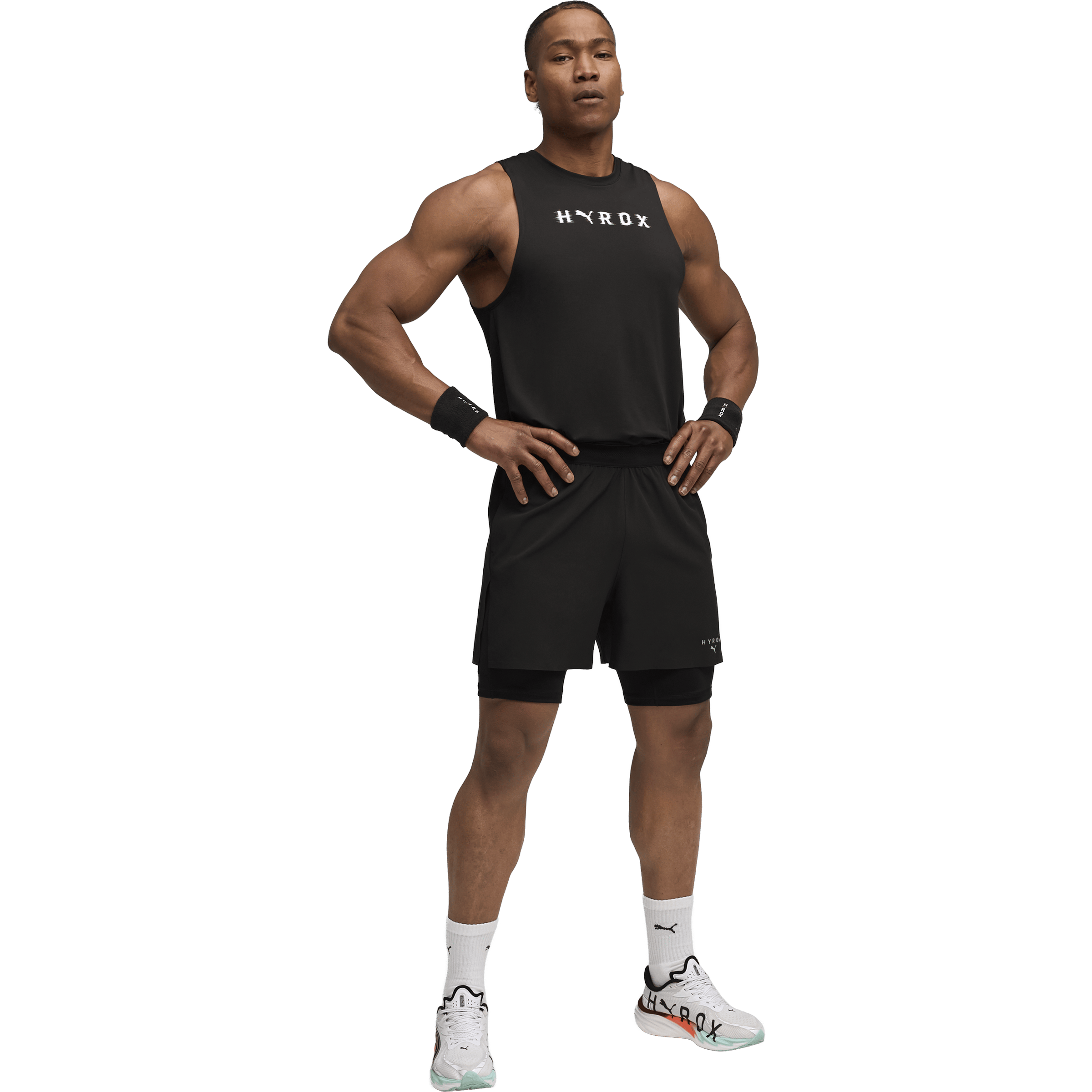 Mens Puma Puma x Hyrox 2in1 5" Training Shorts