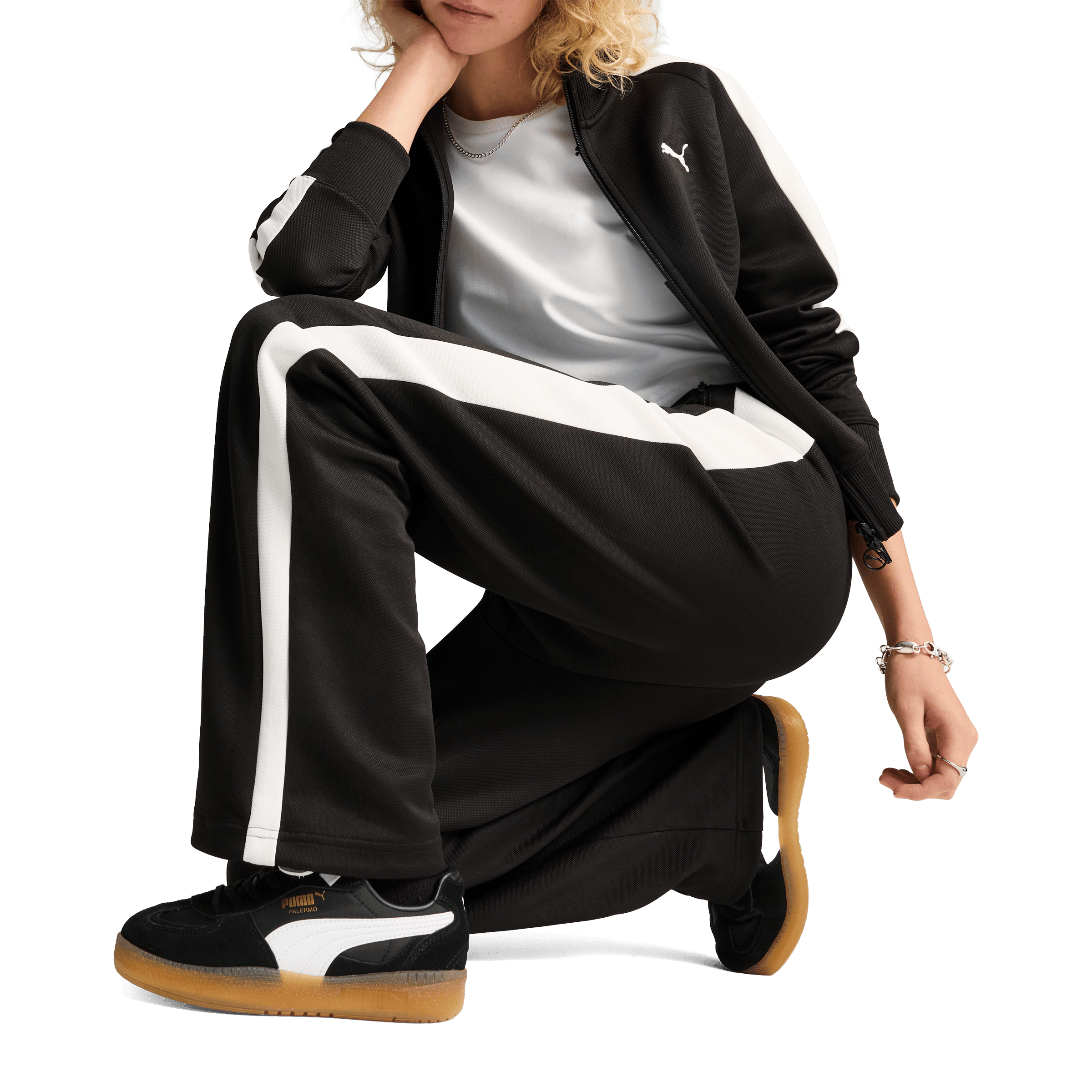 Womens Puma T7 Always On Straight Track Pants