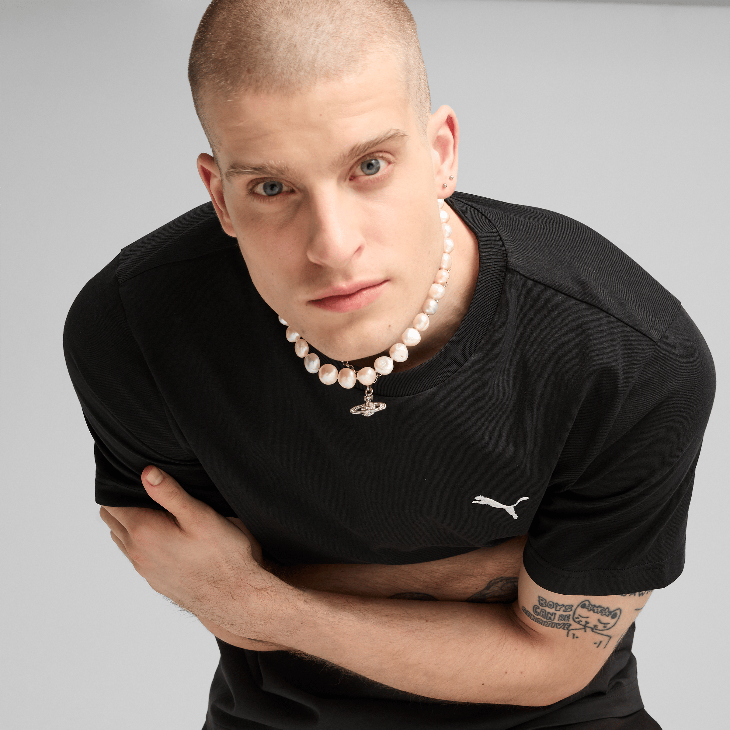 Mens Puma Essentials Small Logo Tee