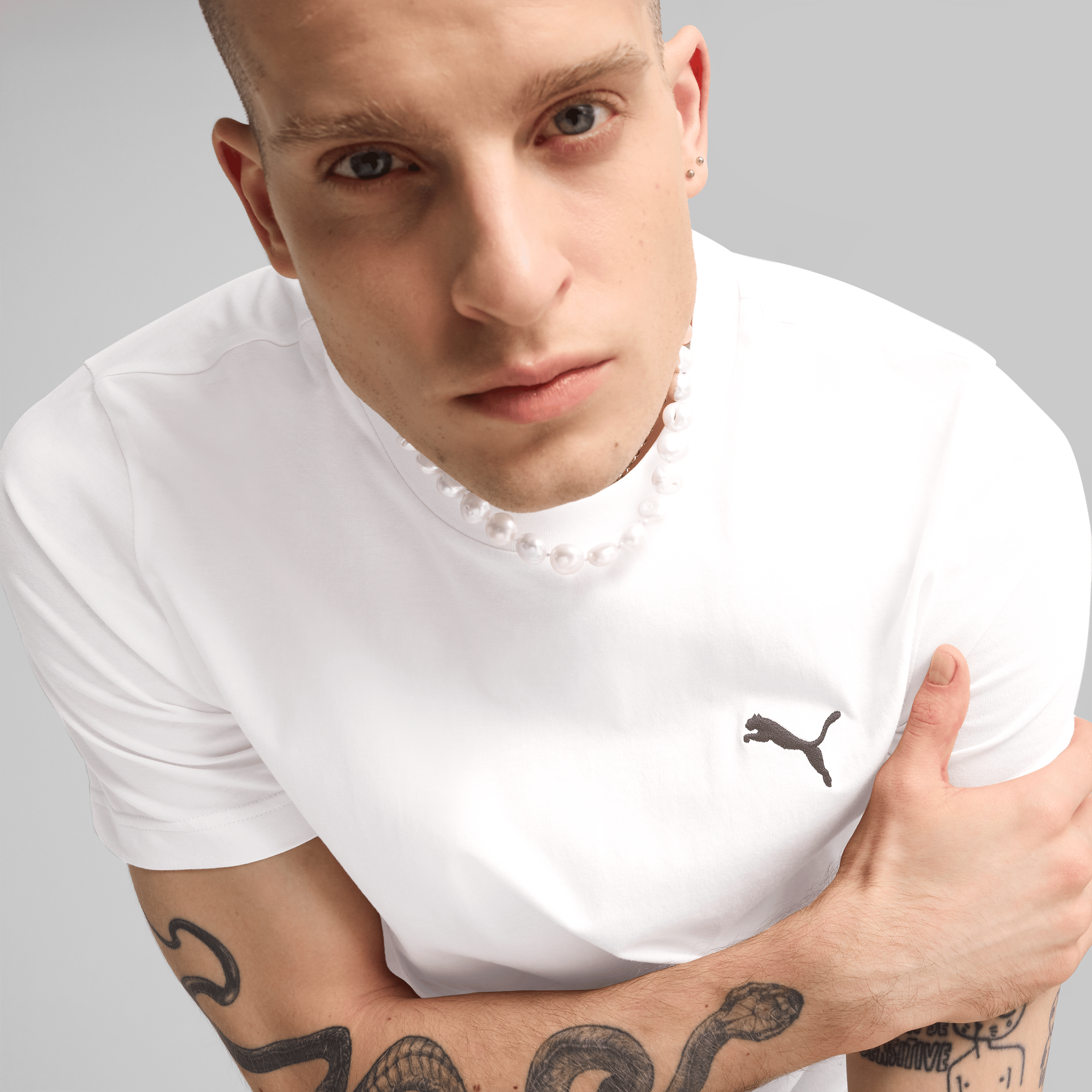 Mens Puma Essentials Small Logo Tee