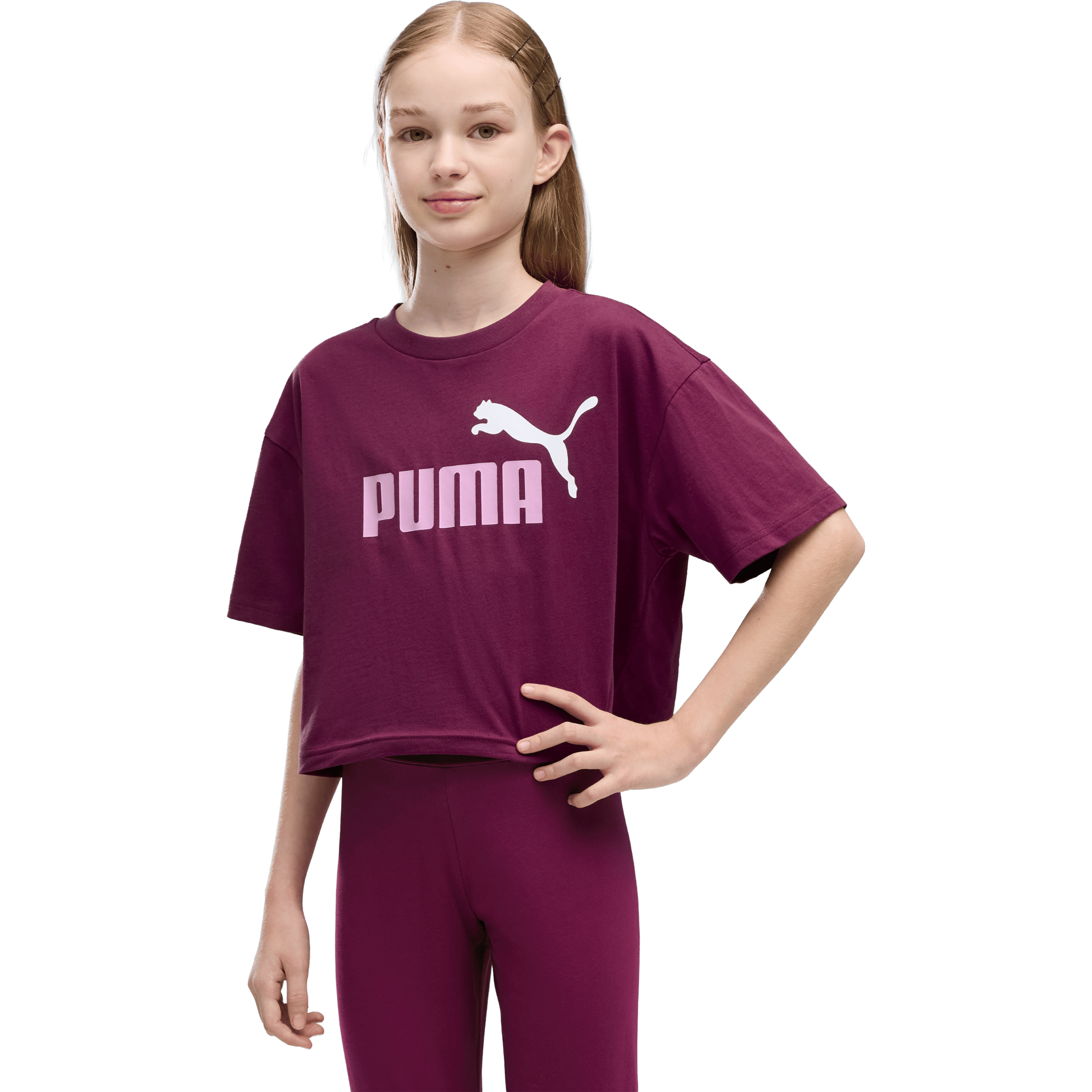 Kids Puma Essentials 2 Color No.1 Logo Tee