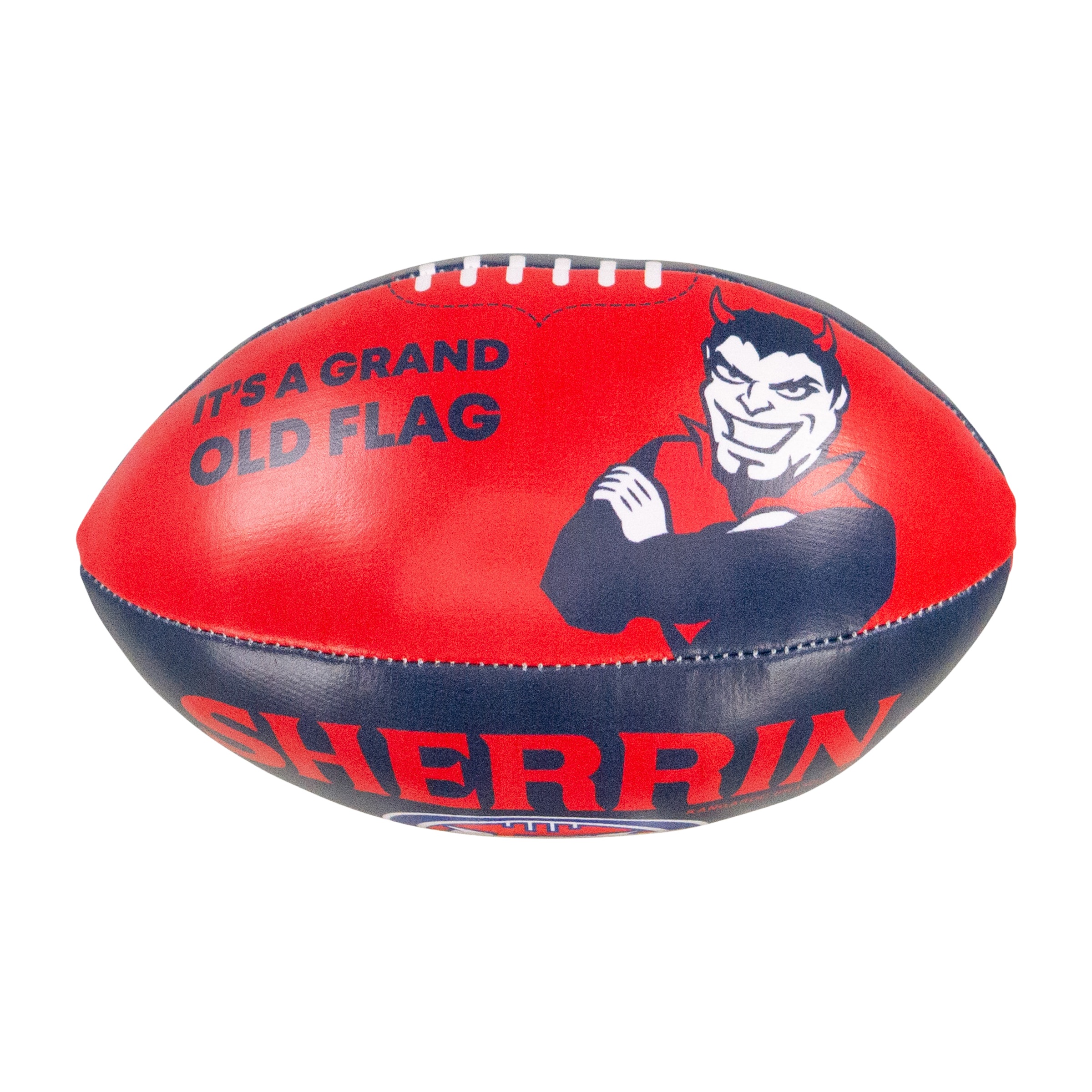 Sherrin AFL Team  (5-inch) Soft Footy Balls (Melbourne Demons)