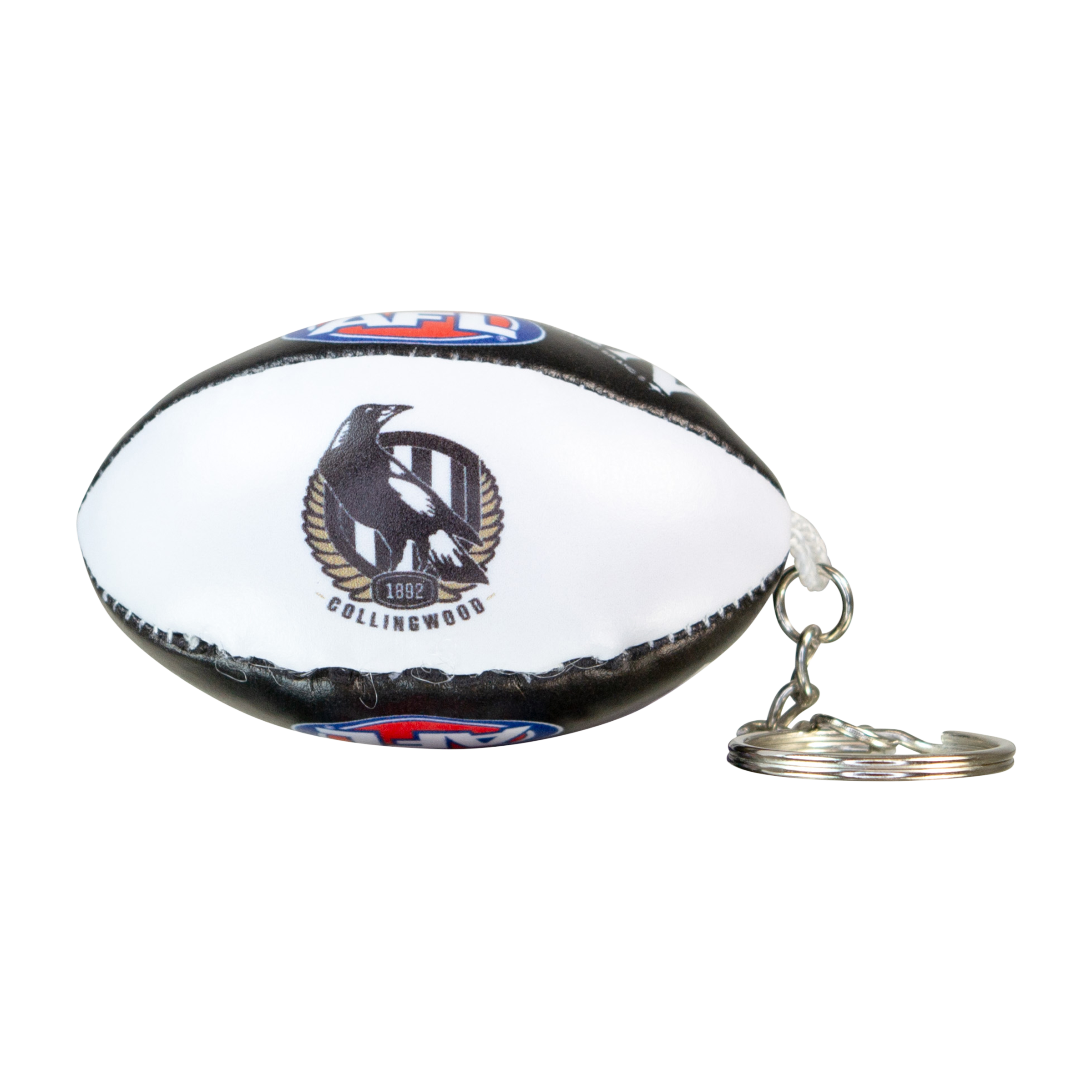 Sherrin AFL Team Keyrings (Collingwood Magpies)