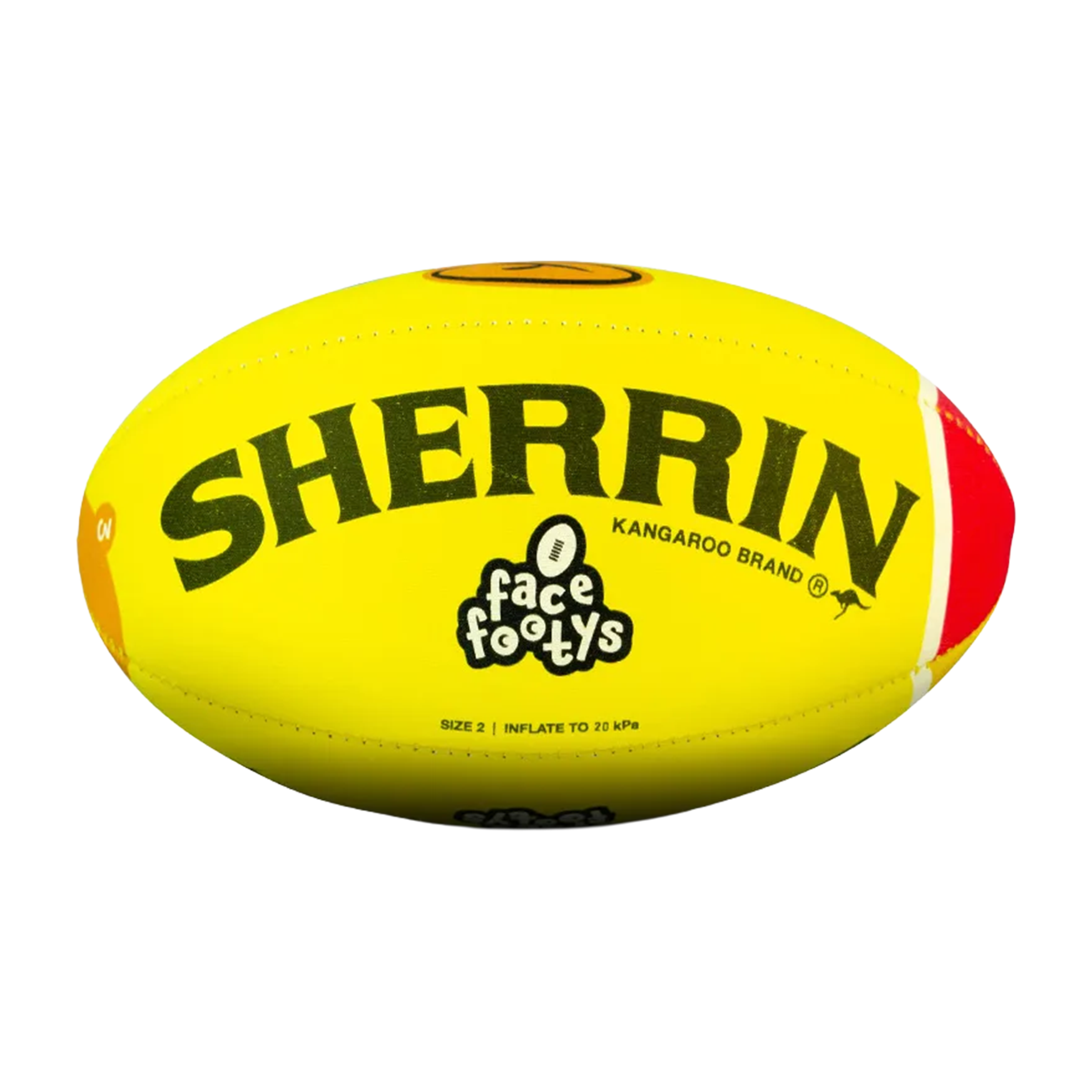 Sherrin Aussie Rules (Size 2) Face Footy Ball