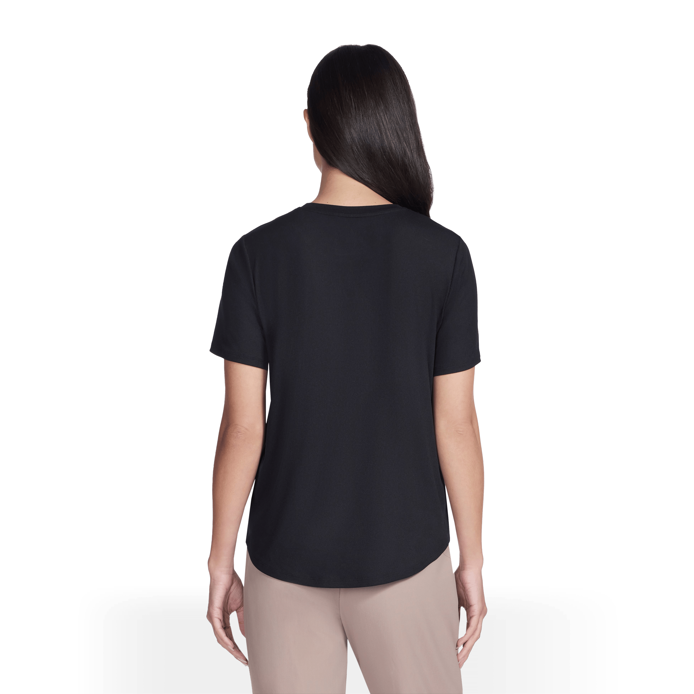 Womens Skechers GO WALK Luxe Rib Tee