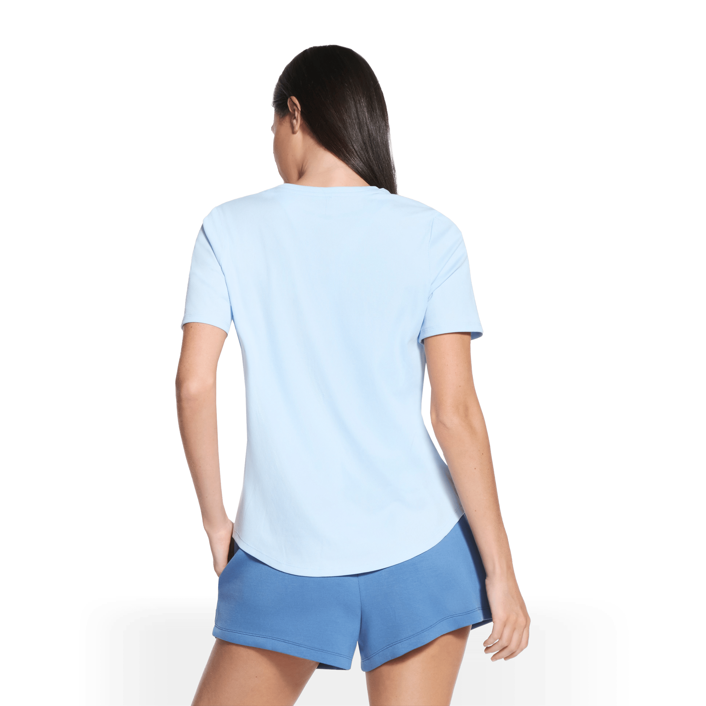 Womens Skechers GO WALK Luxe Rib Tee