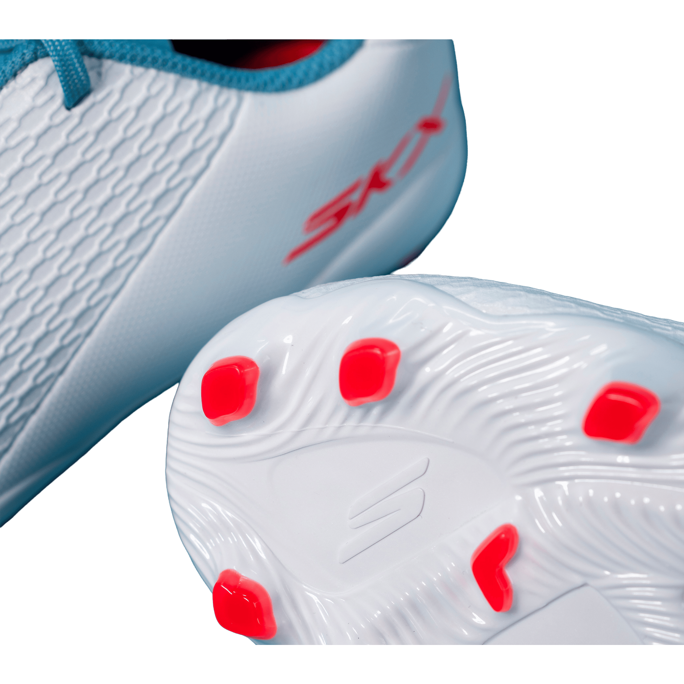 Skechers Kids Jr. SKX 2 (MG) Football Boots White/ Turquoise/Pink