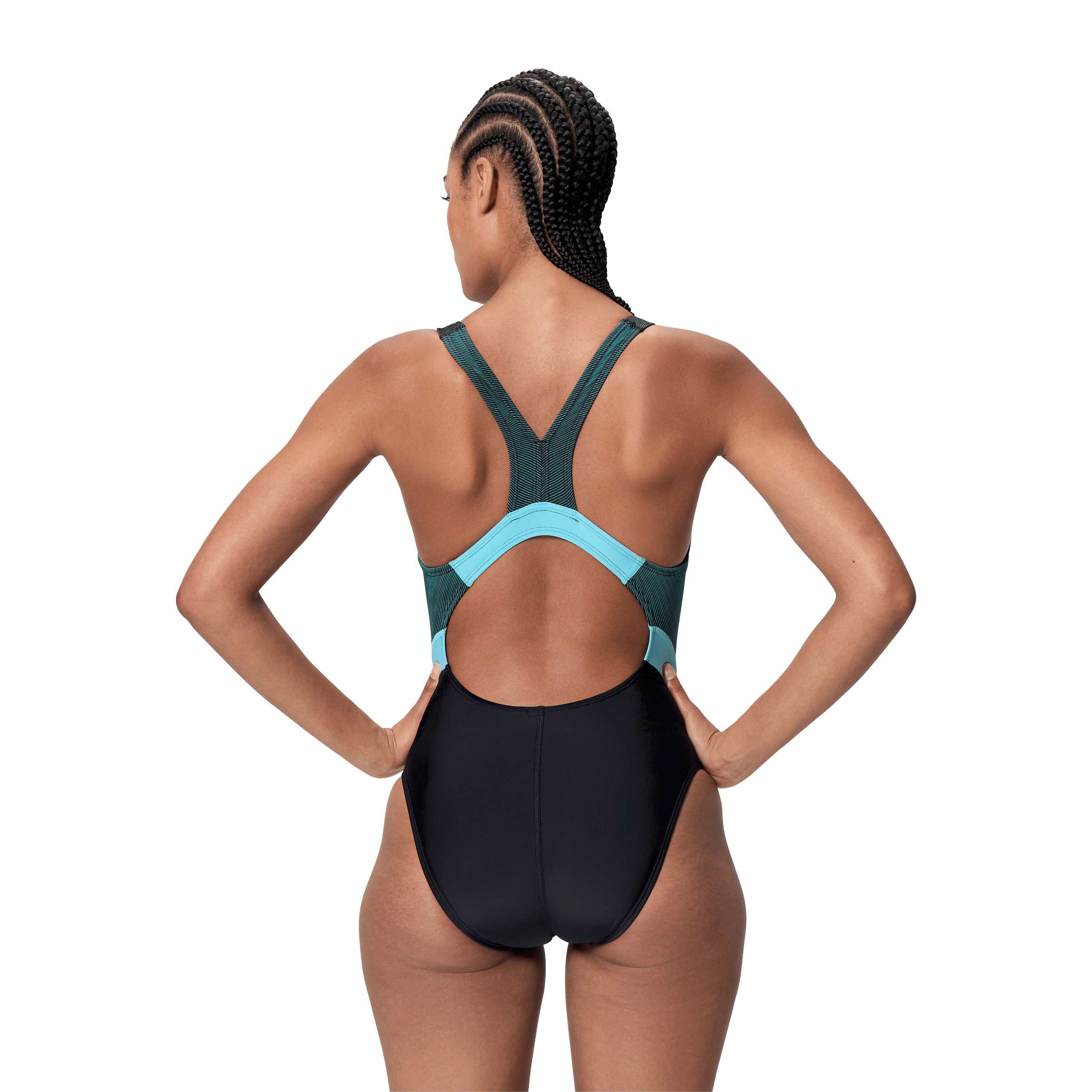Womens Speedo Quantum Rib Splice Swimsuit
