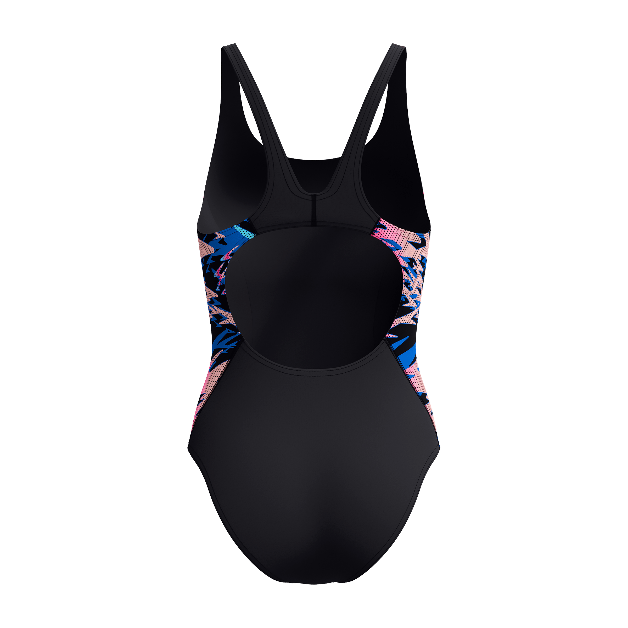 Womens Speedo Printed Splice Muscleback Swimsuit