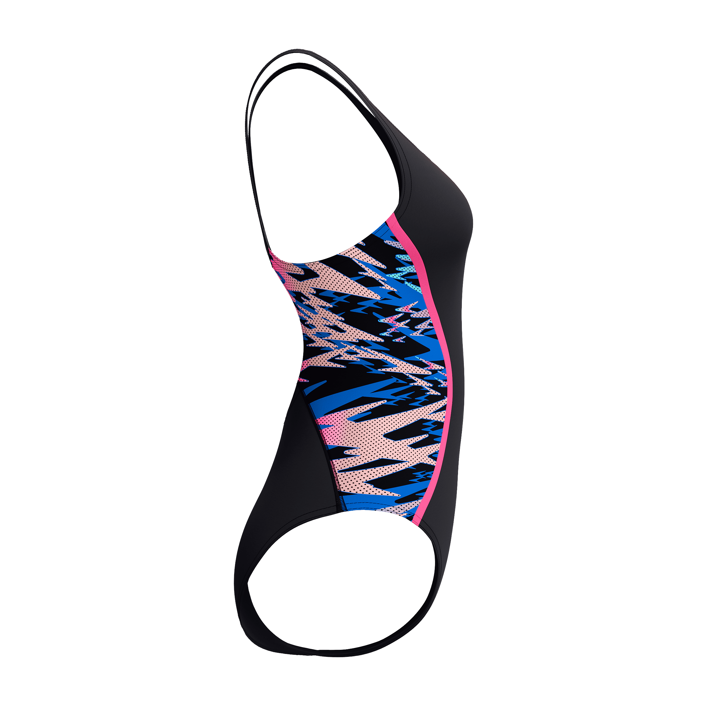 Womens Speedo Printed Splice Muscleback Swimsuit