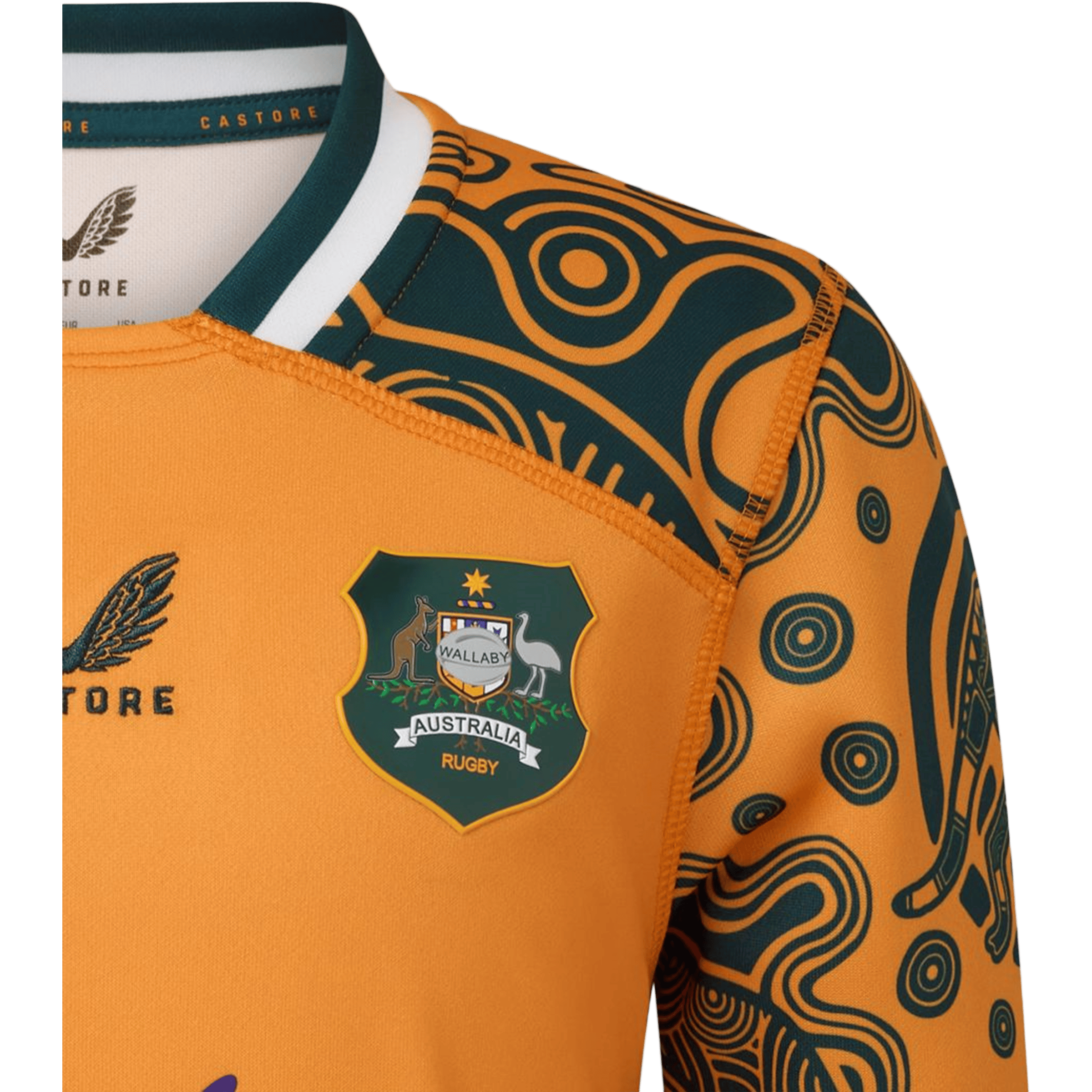 Mens Castore Wallabies 26' First Nation Replica Rugby Top