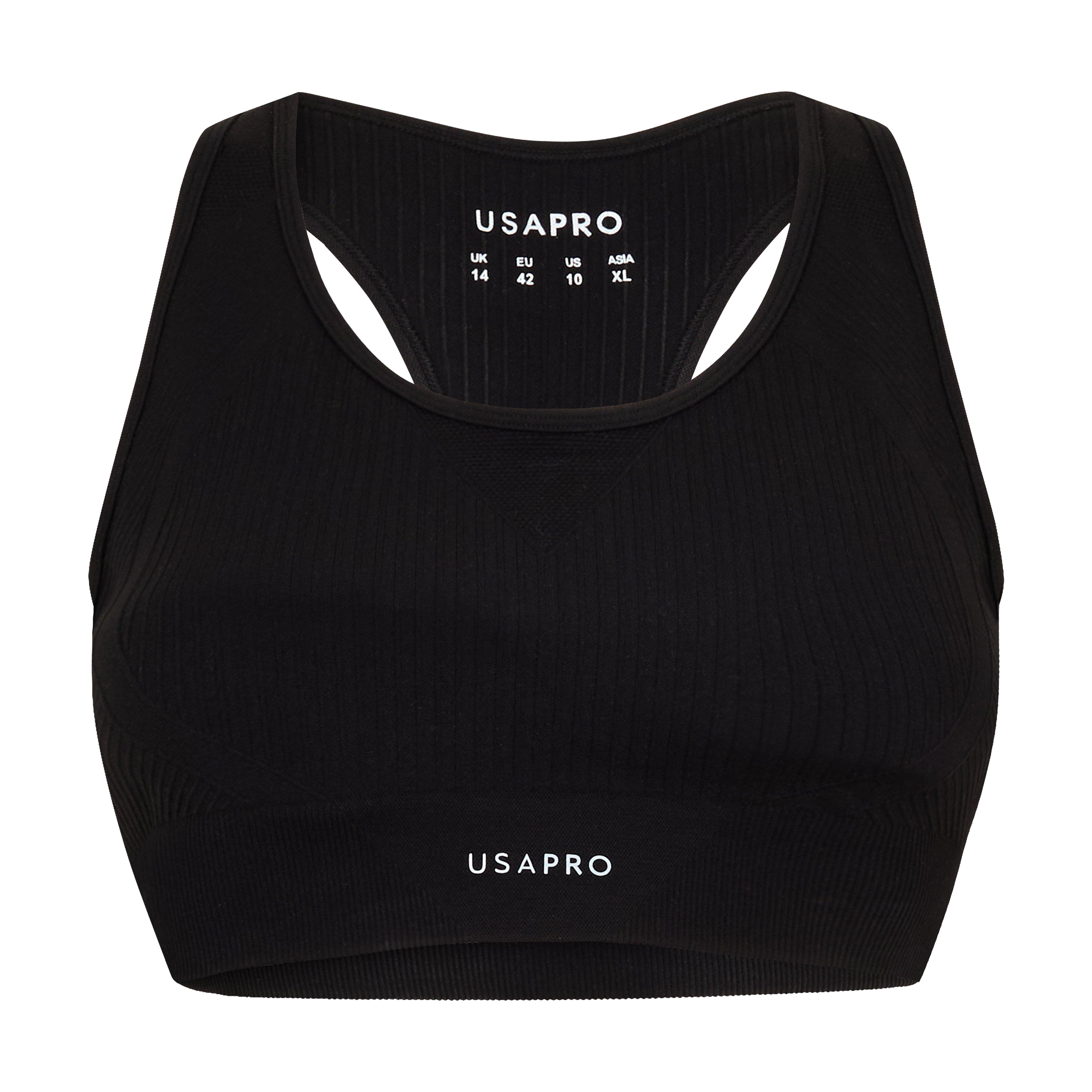 USA Pro Seamless Crop Sports Bra