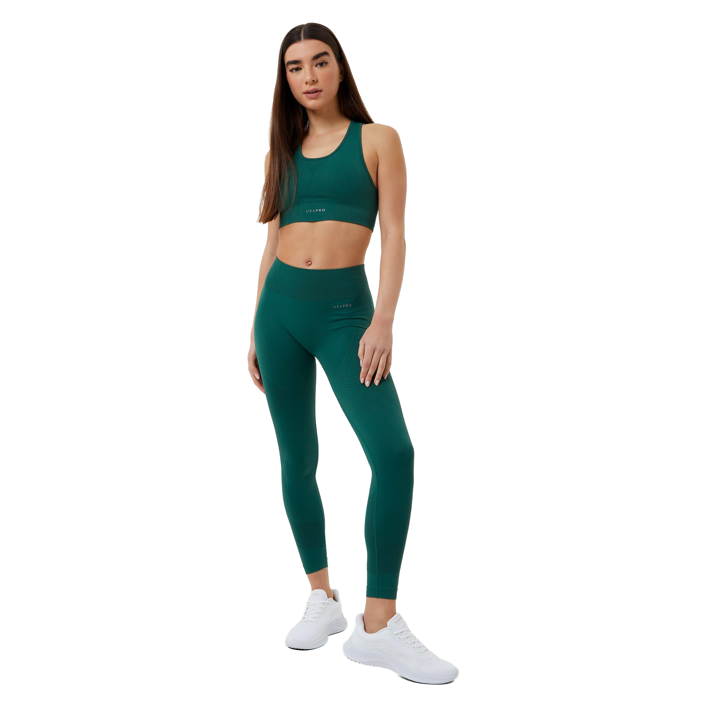 USA Pro Seamless Crop Sports Bra