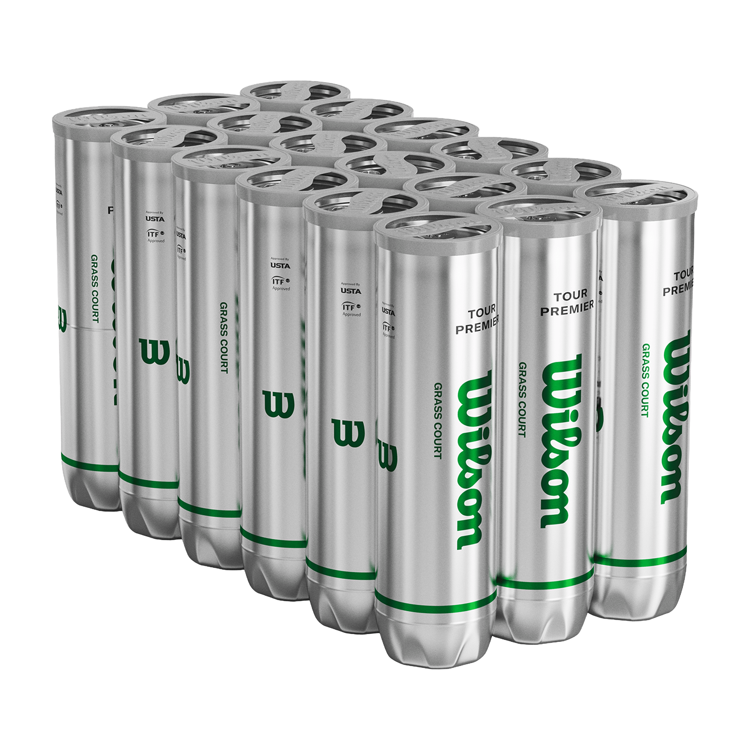 Wilson Tour Premier Grass Court (4pk) Tennis Balls