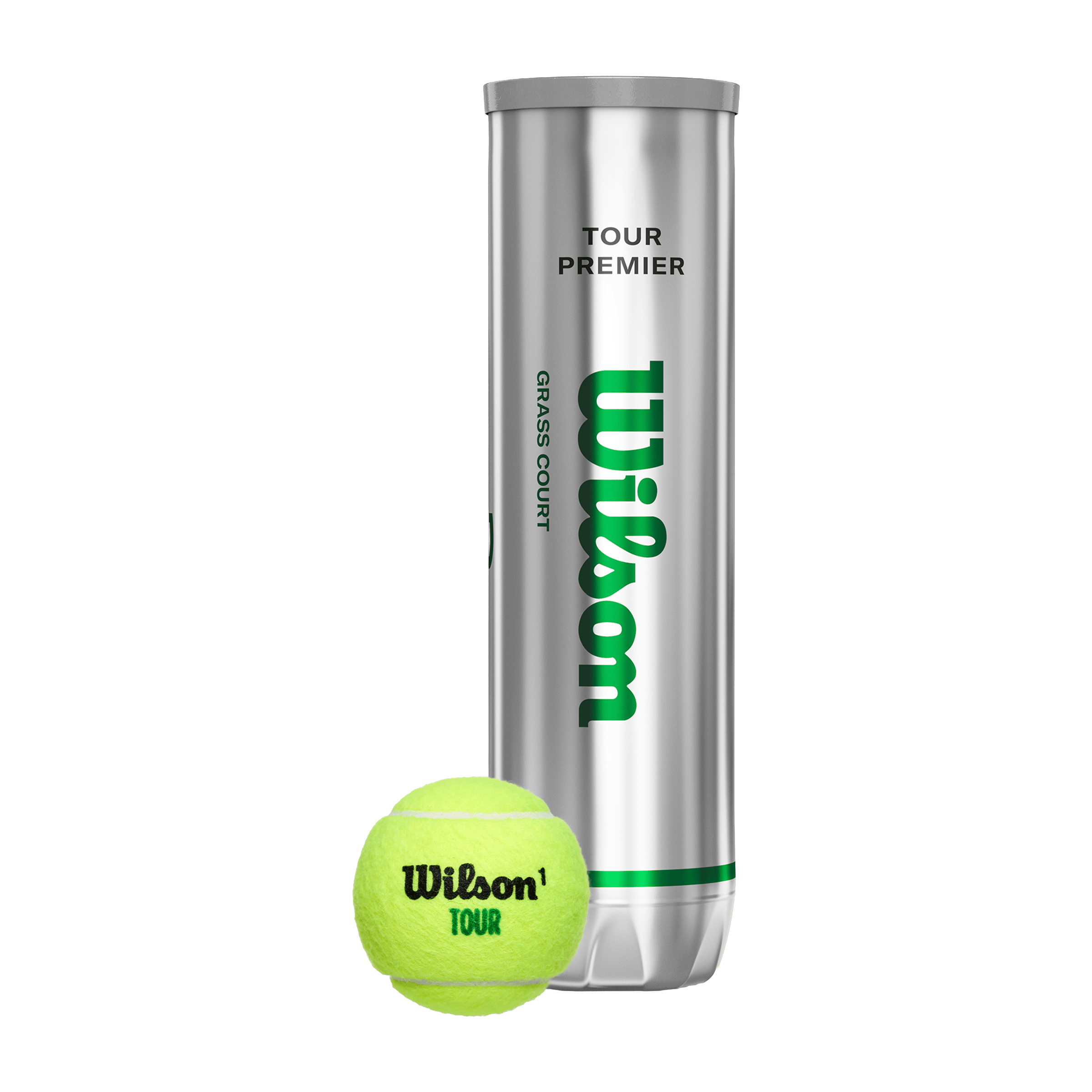 Wilson Tour Premier Grass Court (4pk) Tennis Balls