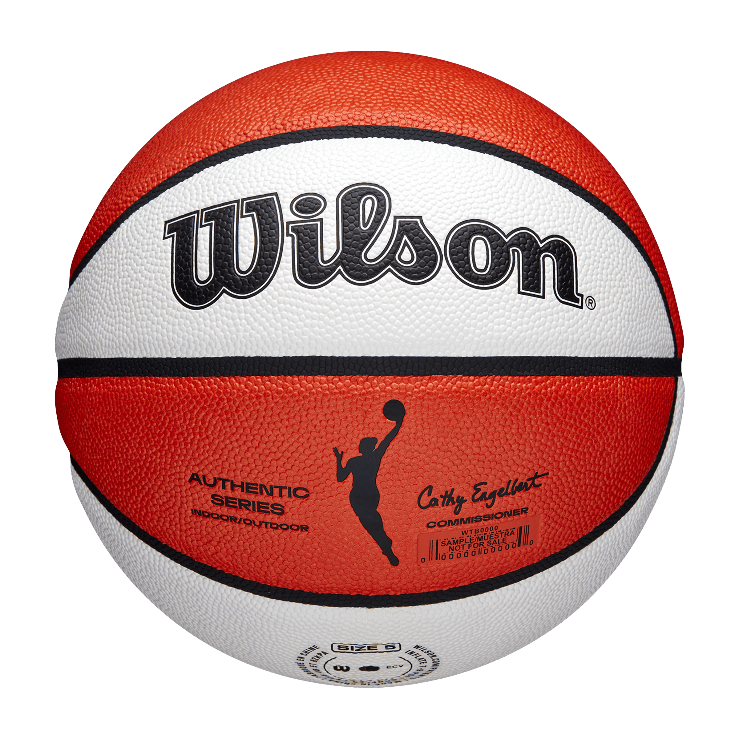 Wilson Unisex WNBA Authentic (Size 6) Indoor/Outdoor Basketball Orange ...