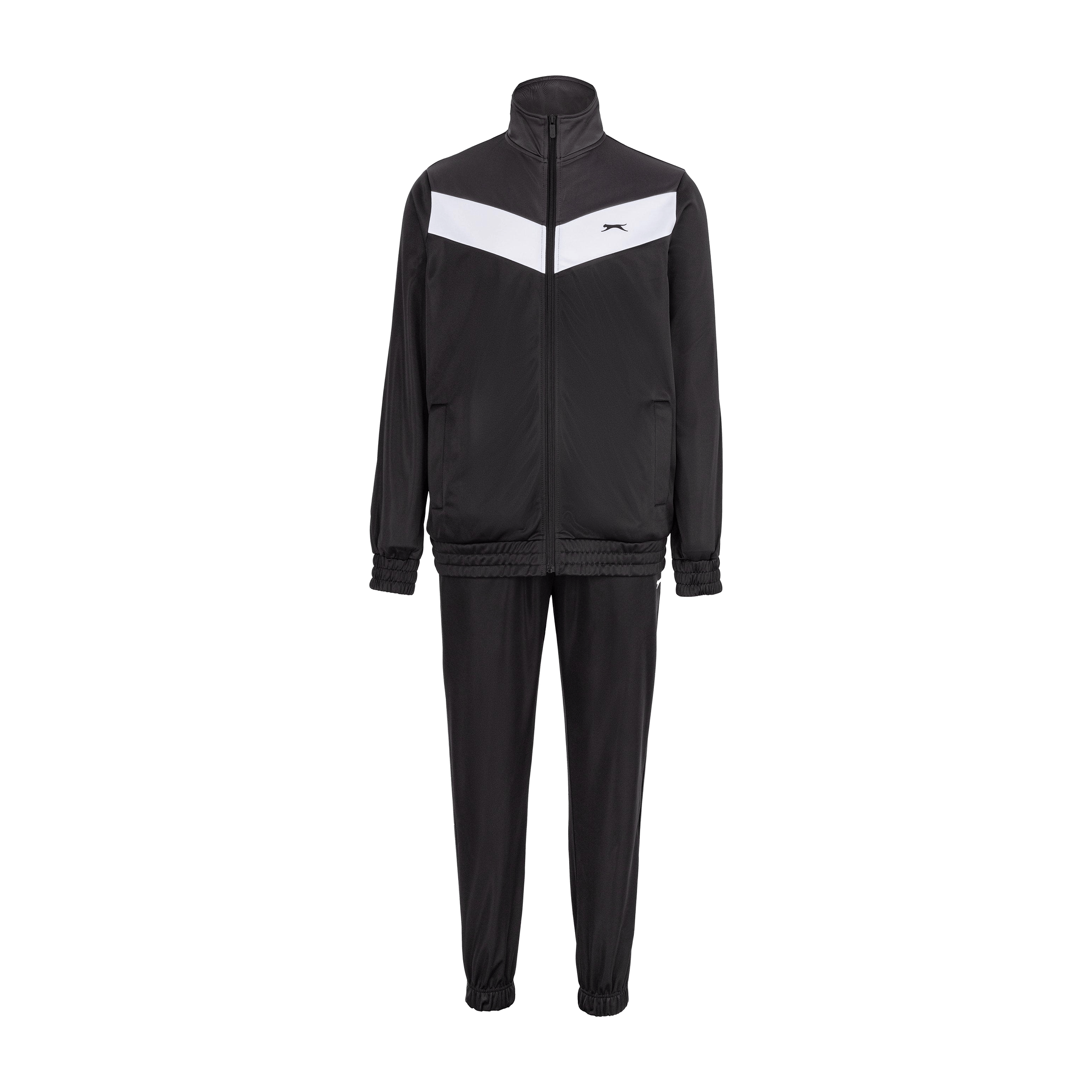 Slazenger Mens Poly Tracksuit Black/Char/Wht | Sports Direct Australia