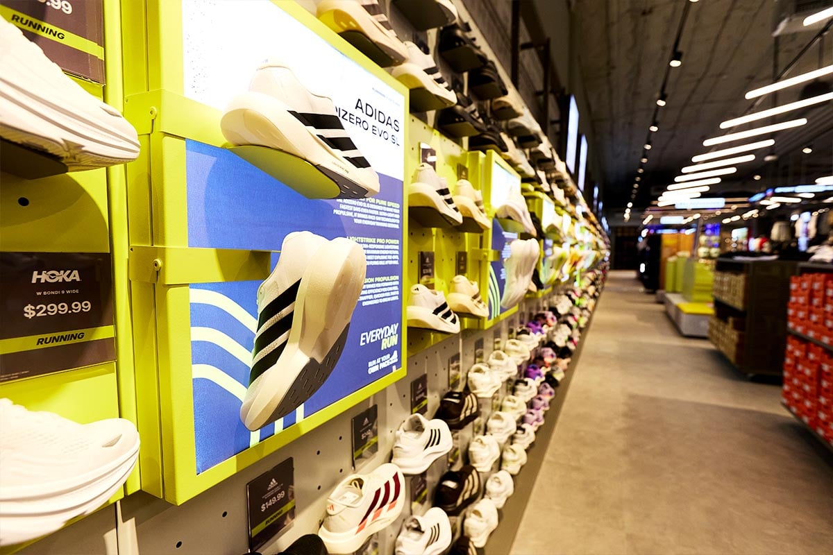 Running Shoe Wall