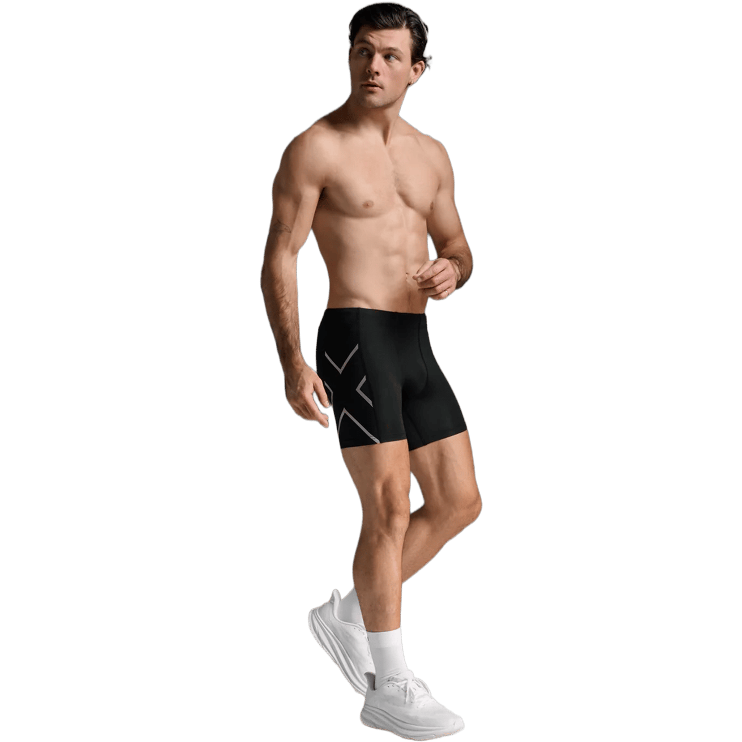 Mens 2XU Core Compression 1/2 (5") Shorts