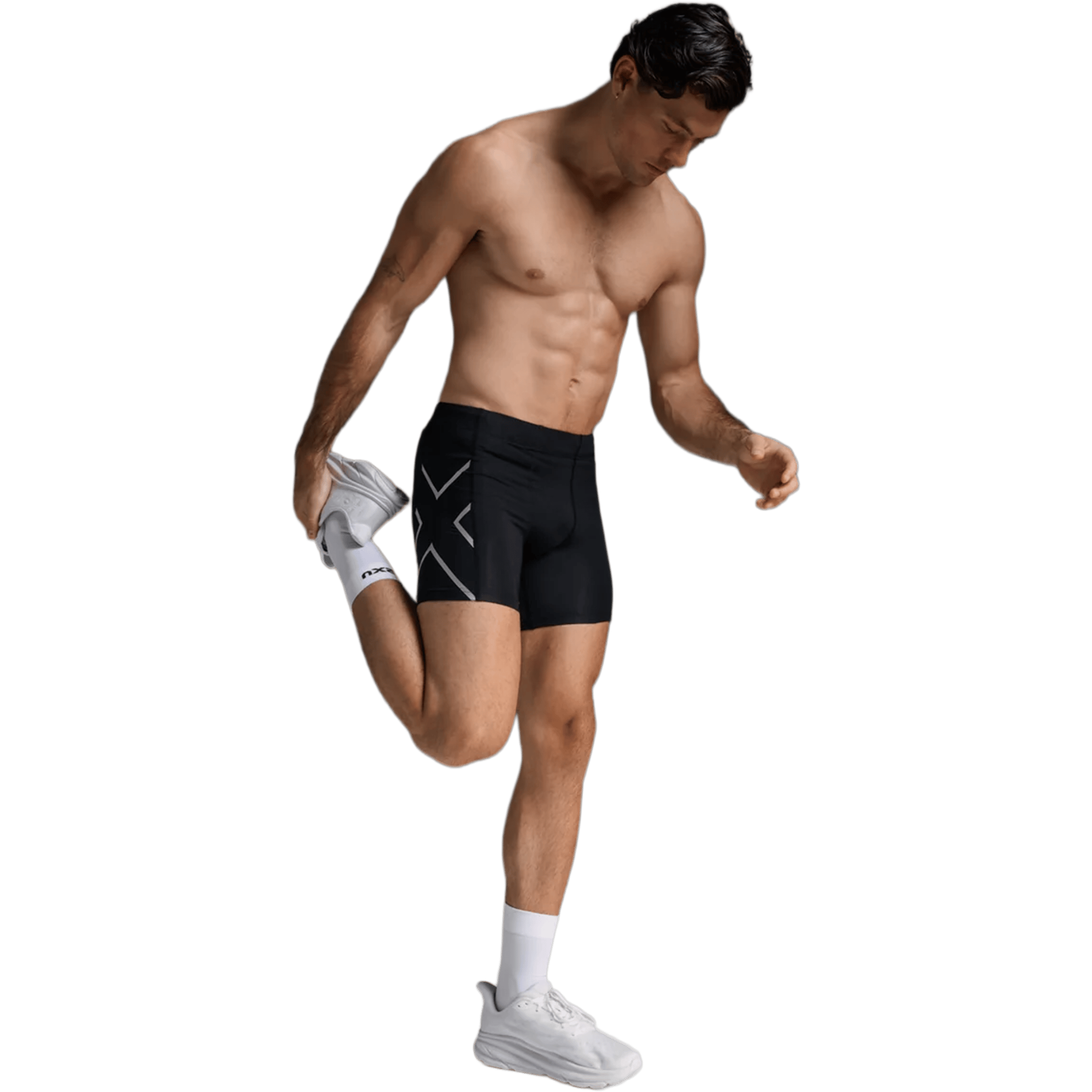 Mens 2XU Core Compression 1/2 (5") Shorts