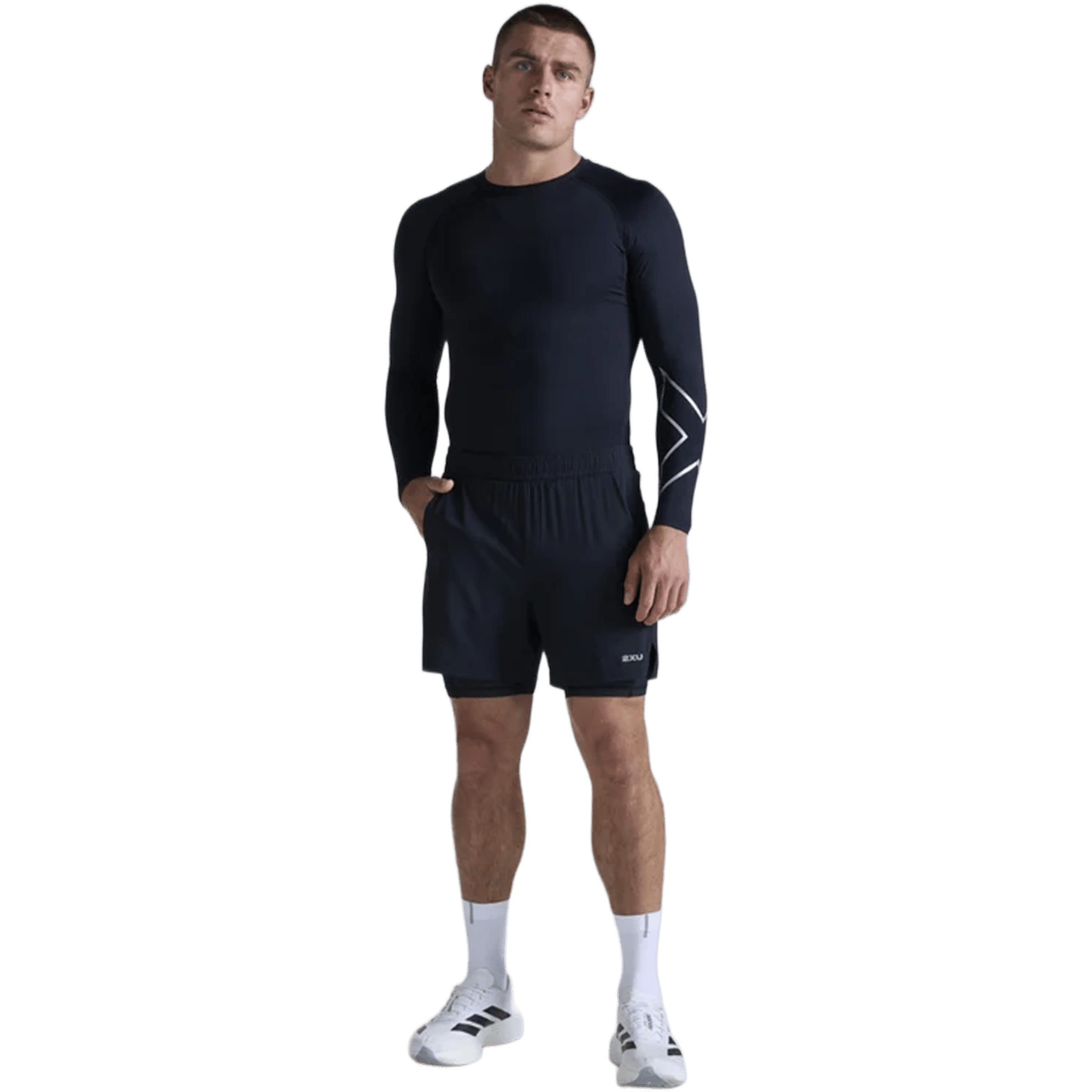 Mens 2XU Core Compression Long Sleeve Tee