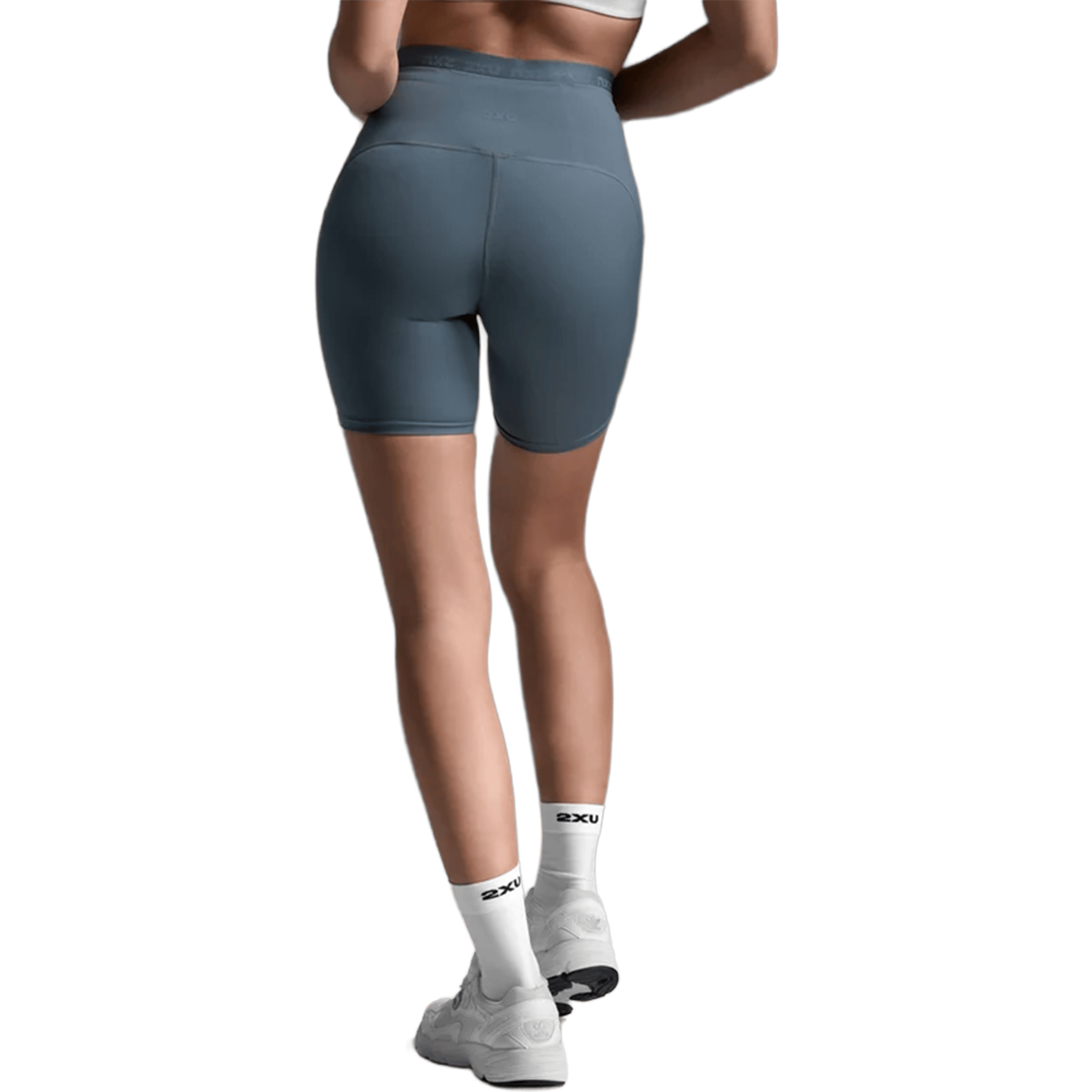 Womens 2XU Form Stash Hi-Rise (6") Compression Shorts