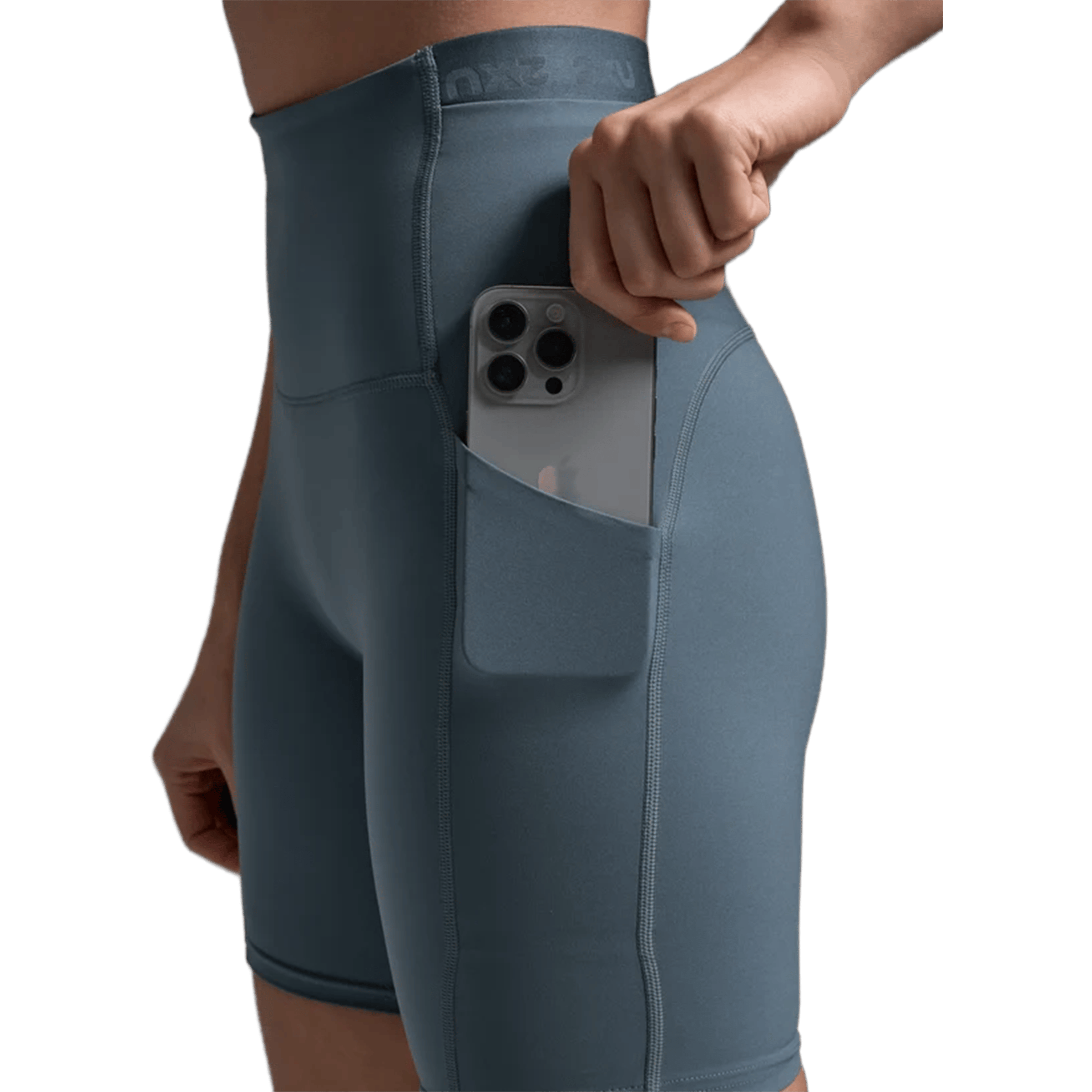 Womens 2XU Form Stash Hi-Rise (6") Compression Shorts